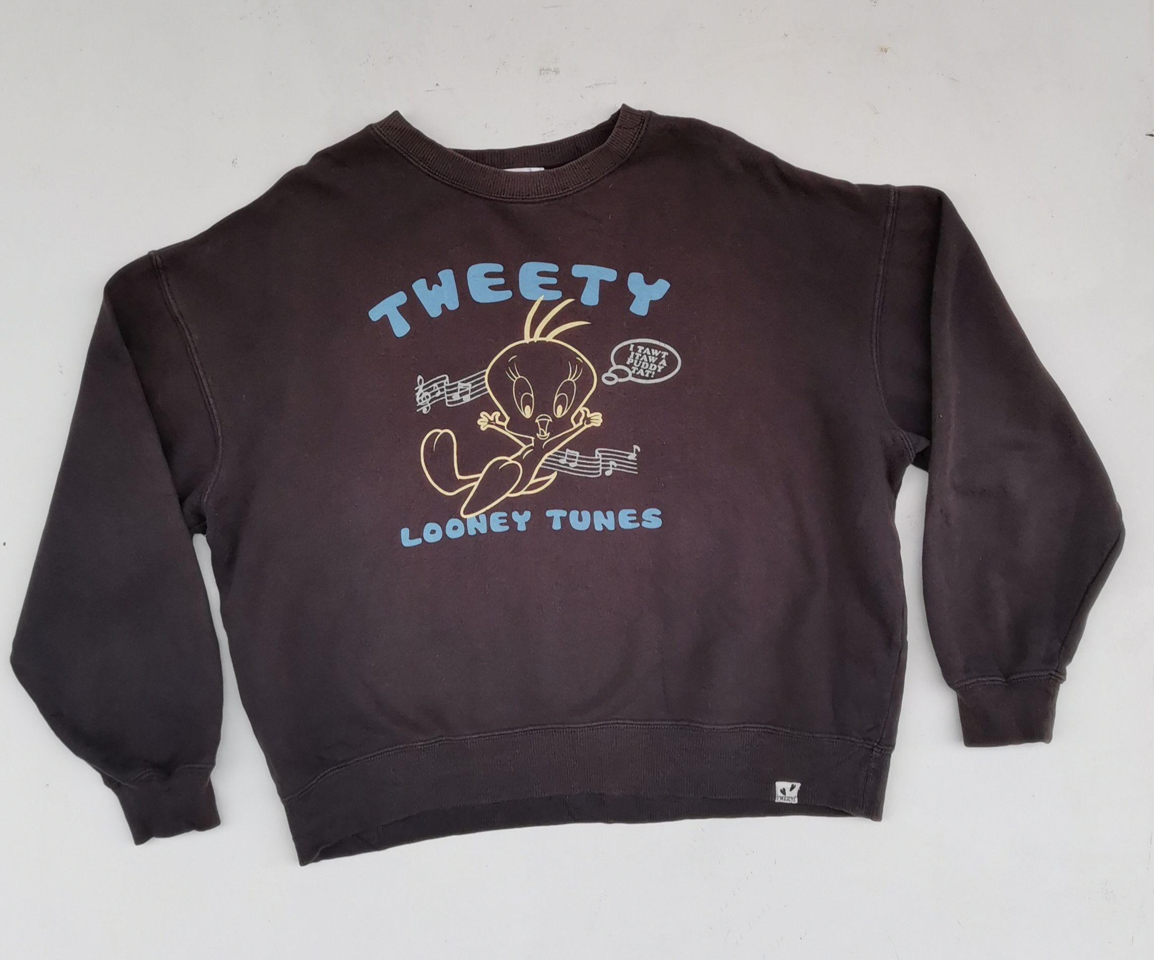 Cartoon Network Looney Tunes Tweety Big Logo Sweatshirt Size US M / EU 48-50 / 2 - 1 Preview