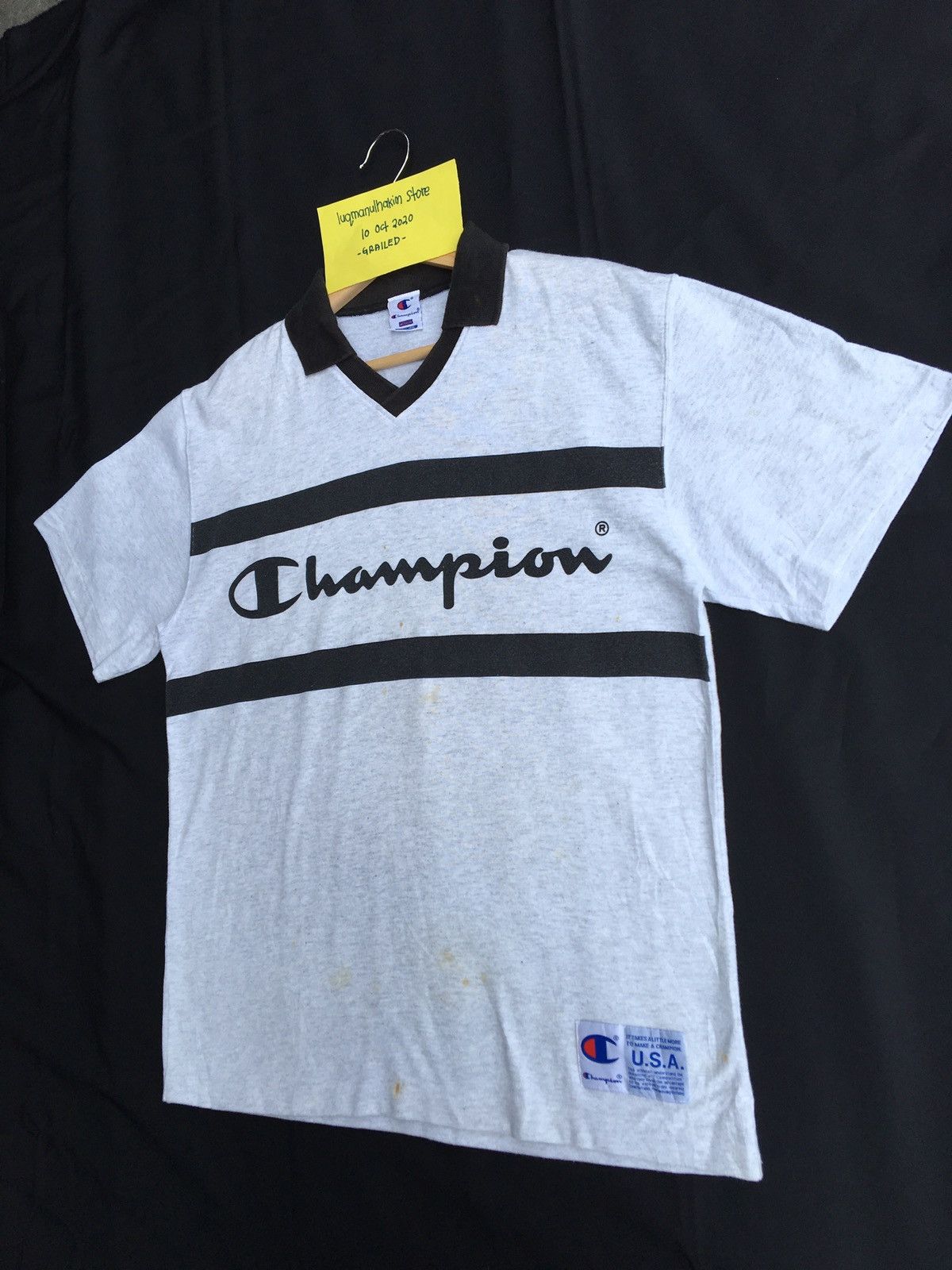 Champion Vintage Champion Spellout Biglogo Tshirt Size US M / EU 48-50 / 2 - 3 Thumbnail