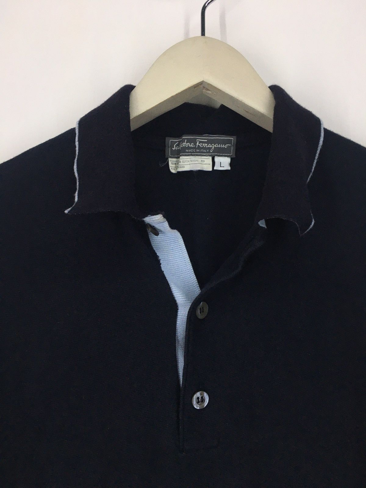 Salvatore Ferragamo Salvatore Ferragamo polo tee Size US L / EU 52-54 / 3 - 3 Thumbnail