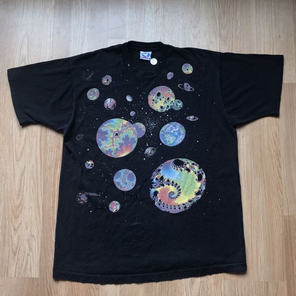 Vintage Vintage 1994 Liquid Blue Dean Marshall Planets T-Shirt