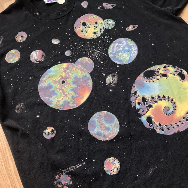 Vintage Vintage 1994 Liquid Blue Dean Marshall Planets T-Shirt