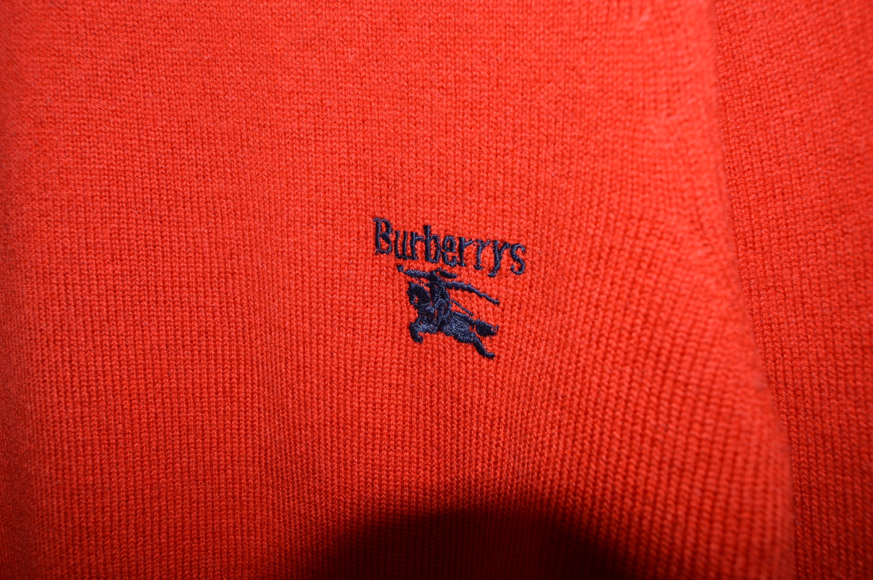 Burberry × Vintage Burberry Rare Vintage Lana Wool Sweater Size US M / EU 48-50 / 2 - 6 Thumbnail