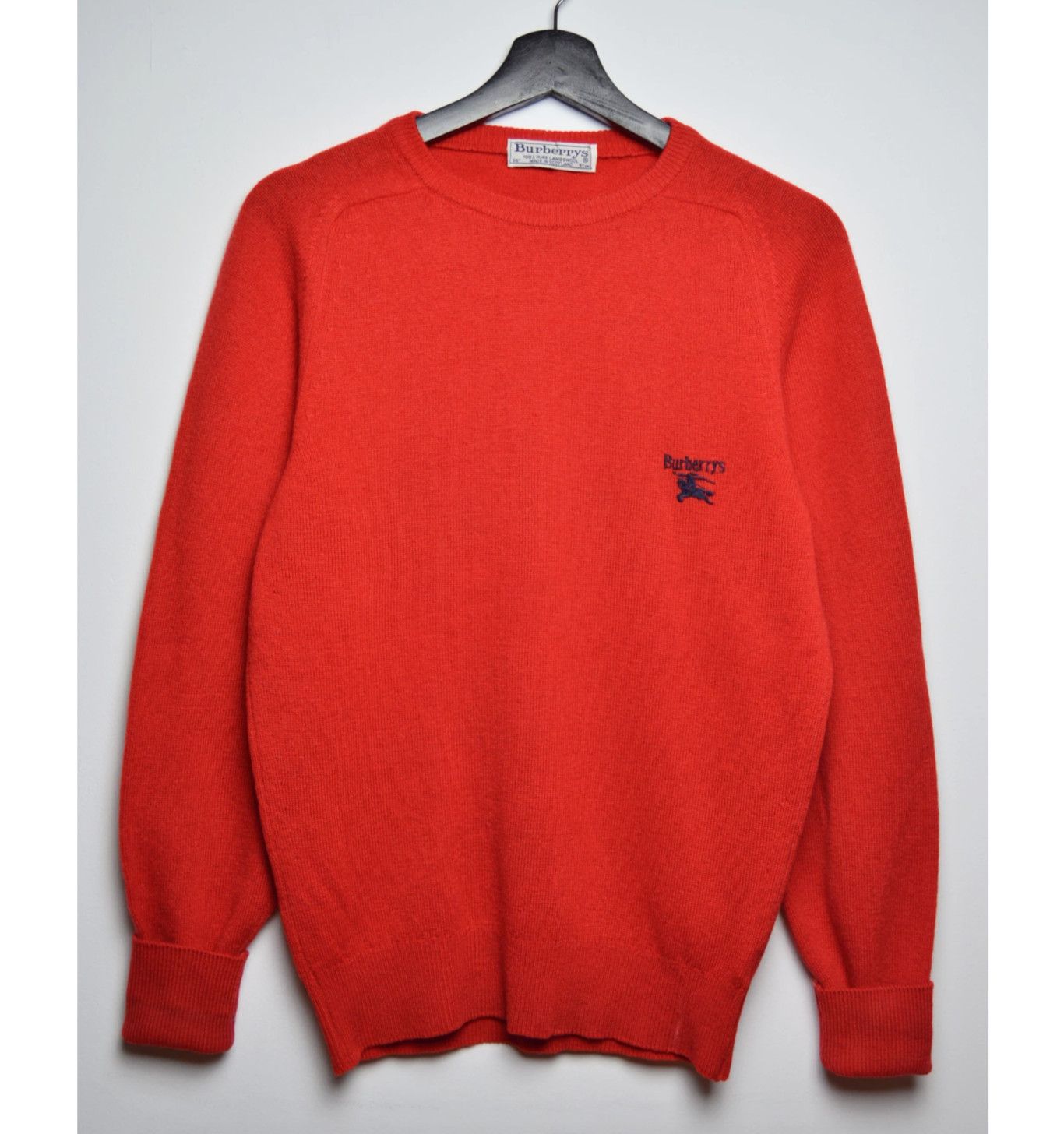 Burberry × Vintage Burberry Rare Vintage Lana Wool Sweater Size US M / EU 48-50 / 2 - 2 Thumbnail