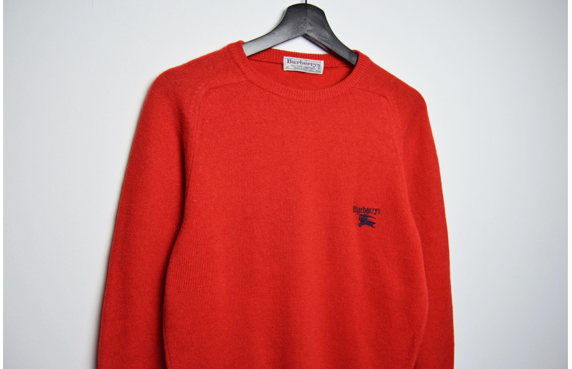 Burberry × Vintage Burberry Rare Vintage Lana Wool Sweater Size US M / EU 48-50 / 2 - 1 Thumbnail