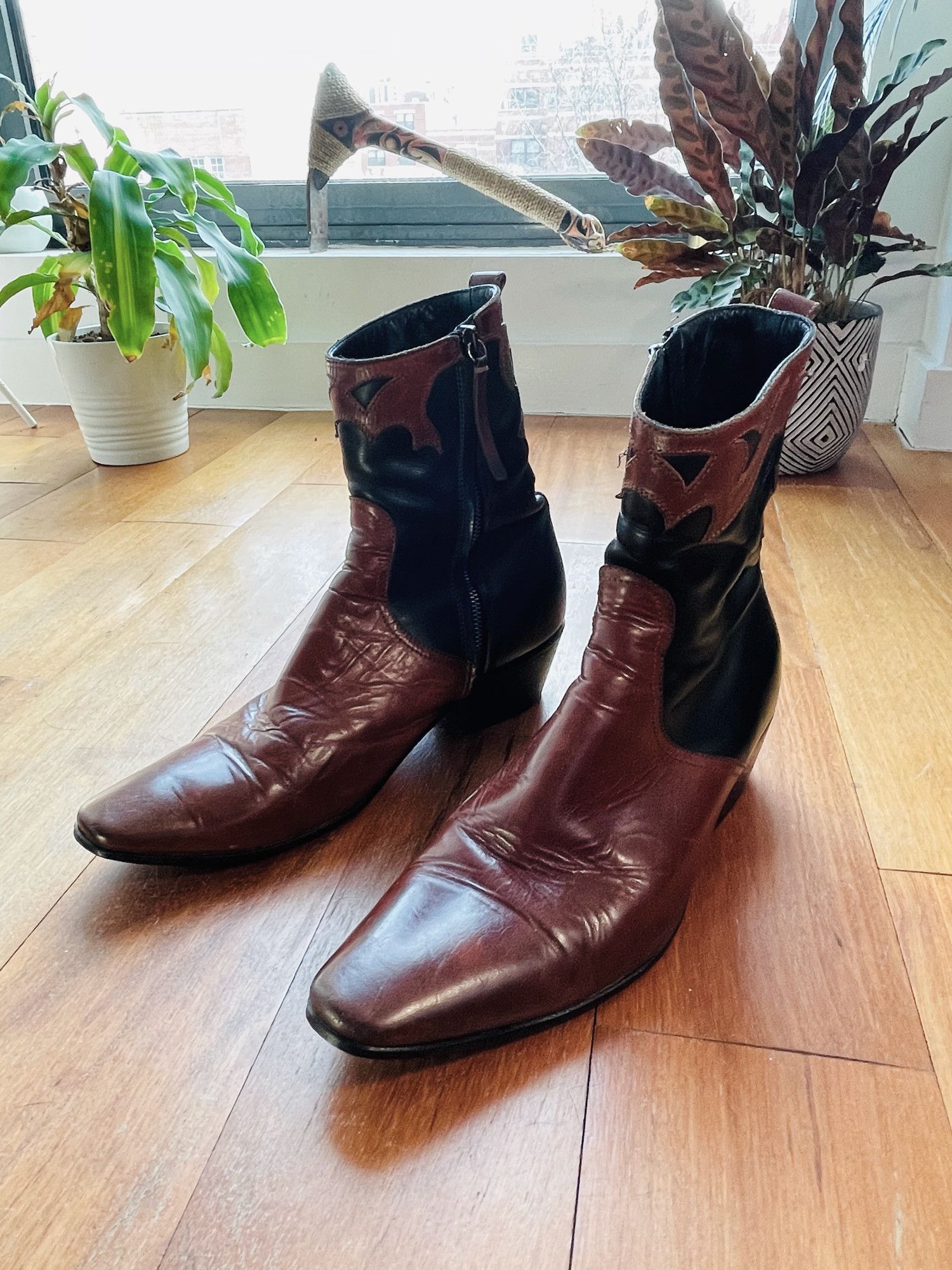 Leather Cowboy Boots