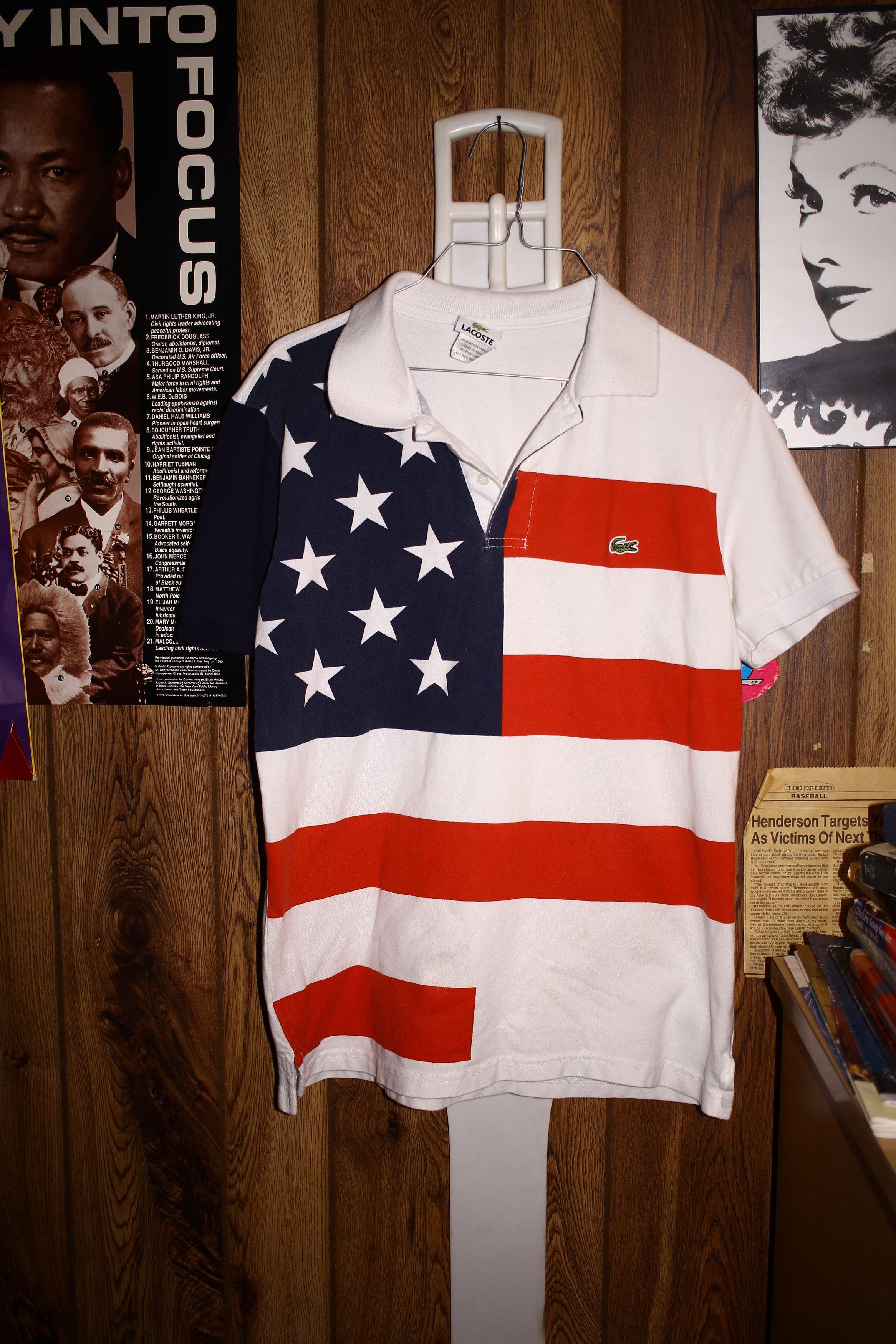 Vintage Lacoste American Flag Polo Grailed