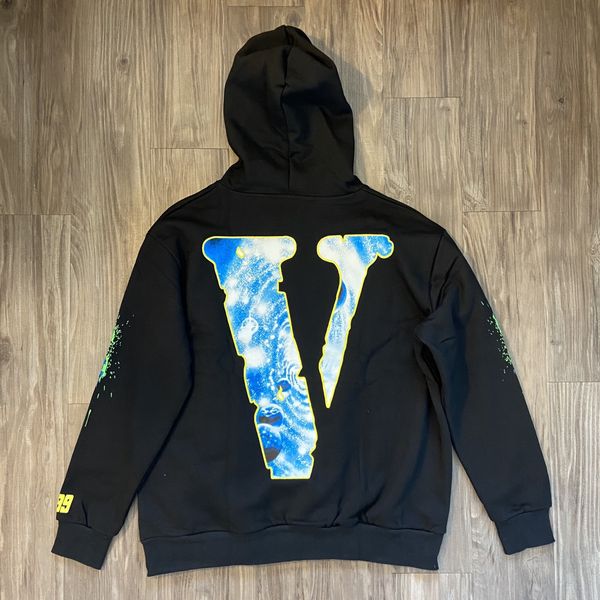 Juice Wrld x Vlone Cosmic Hoodie Black - Mens, Size L