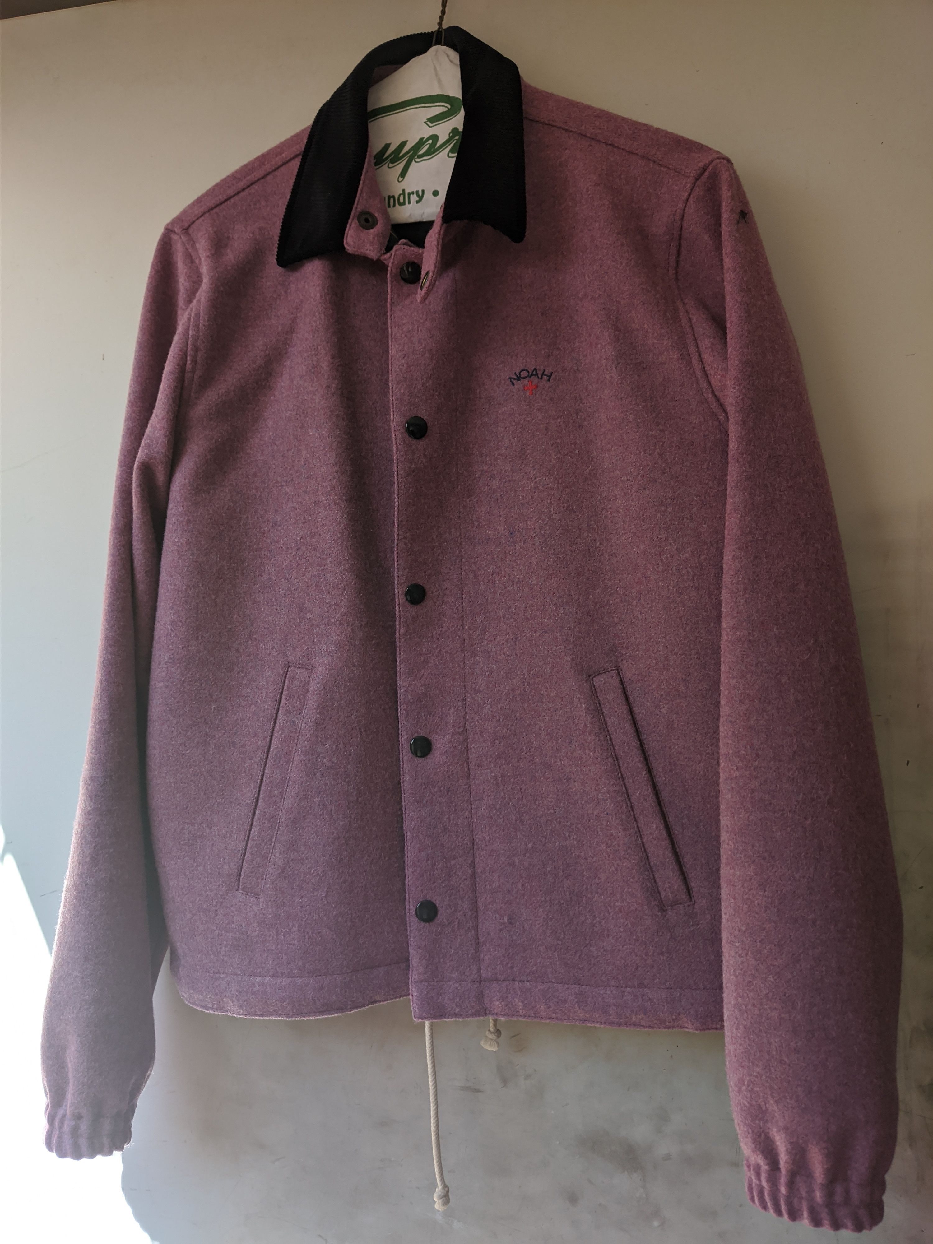 Noah Wool Campus Jacket Noah Campus Wool Jacket In Raspberry 70 