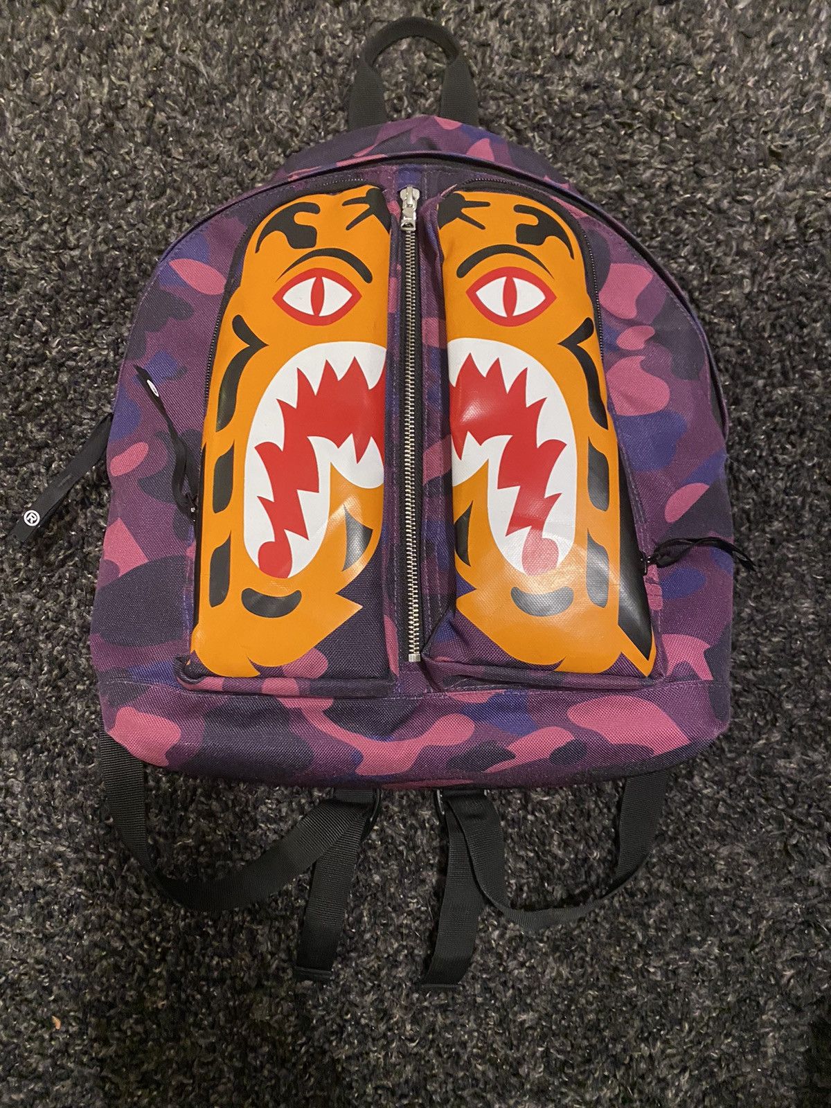 Bape Bape color camo tiger day pack | Grailed