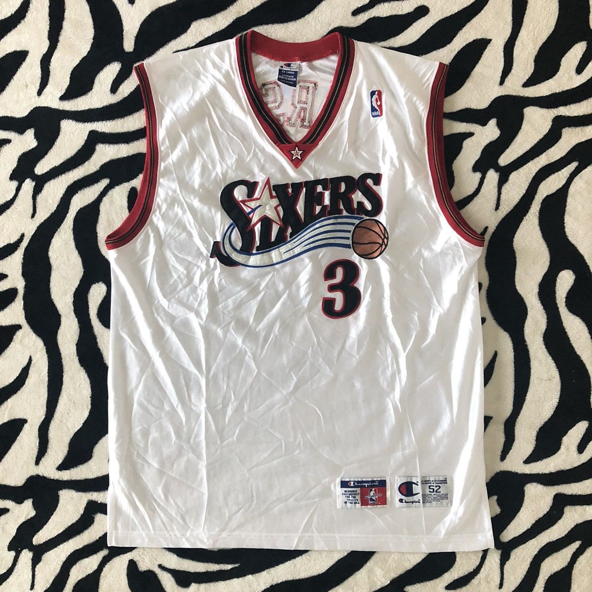 Champion Allen Iverson Philadelphia 76ers AUTHENTIC Champion Jersey Size US XXL / EU 58 / 5 - 1 Thumbnail