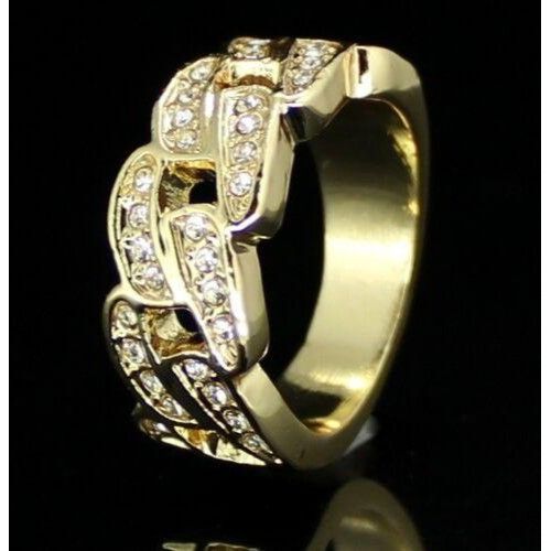 cuban link ring mens