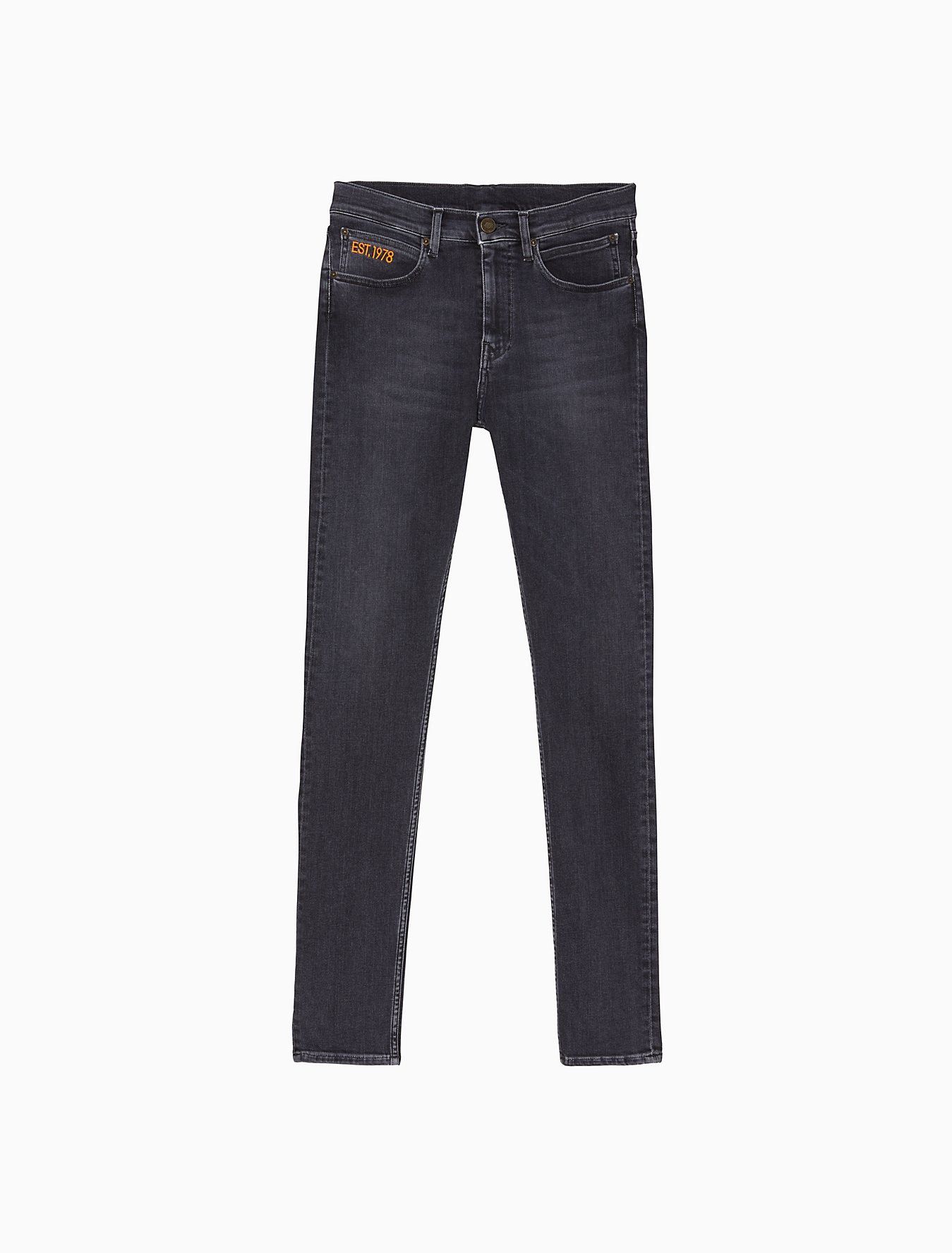 Calvin Klein 205W39NYC EST. 1978 Skinny Leg Comet Grey Jeans Size US 33 - 1 Thumbnail