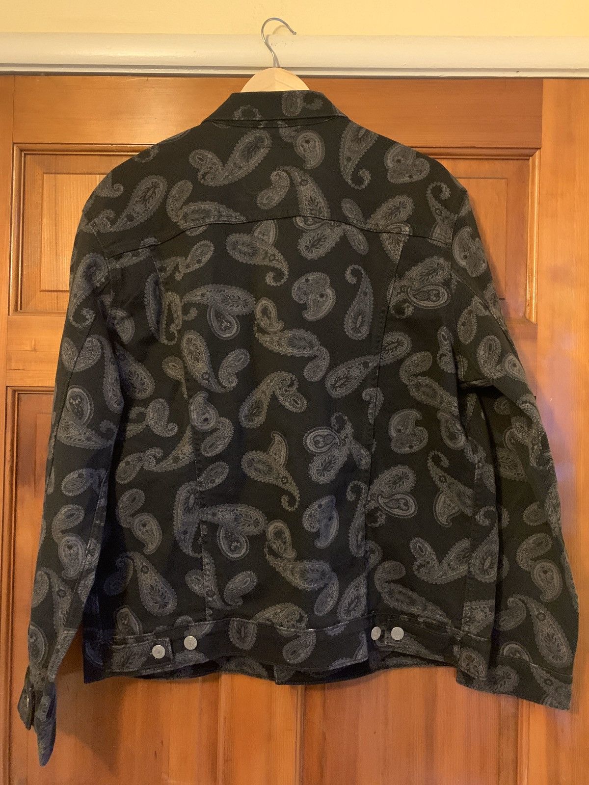 Levi's × Levi's Vintage Clothing *RARE* Brand New Levi’s Black Paisley Denim Jacket - S/M/ Size US M / EU 48-50 / 2 - 3 Thumbnail