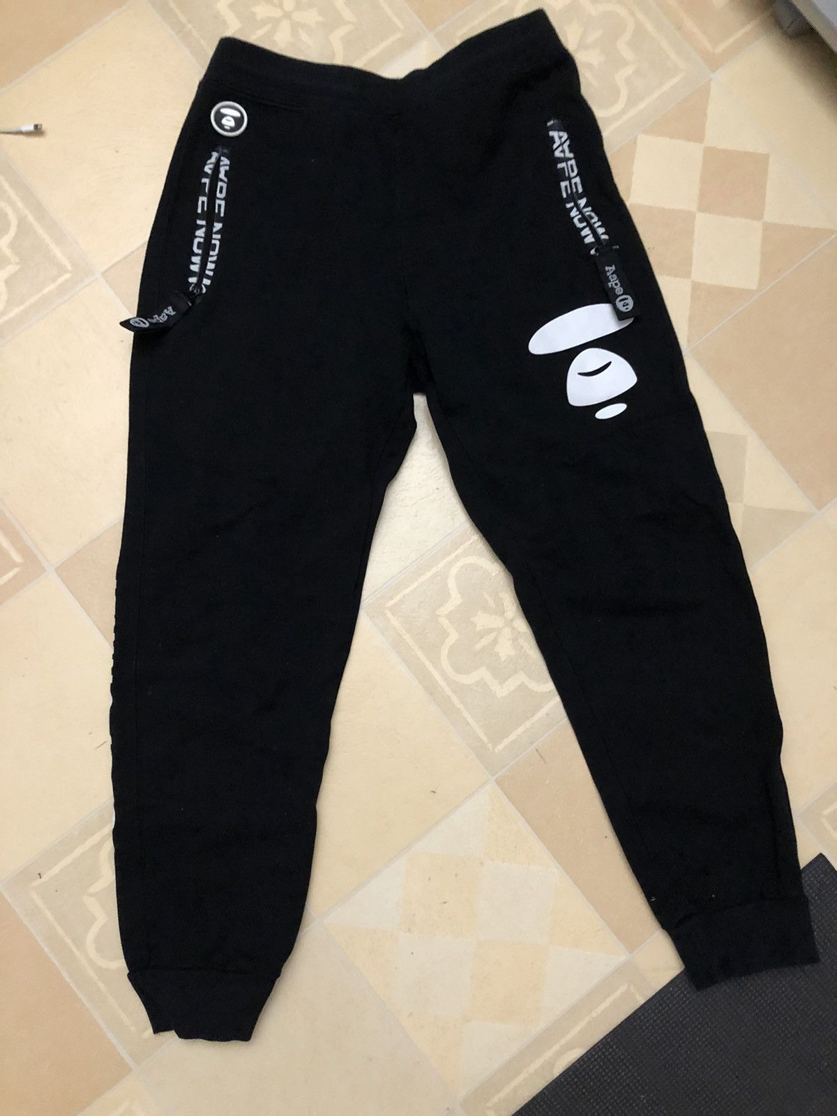 Shop AAPE Woven Jogger Pant APT6944-BKX black