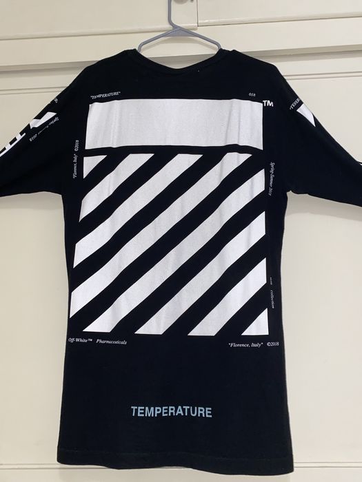 Off white hotsell long sleeve temperature