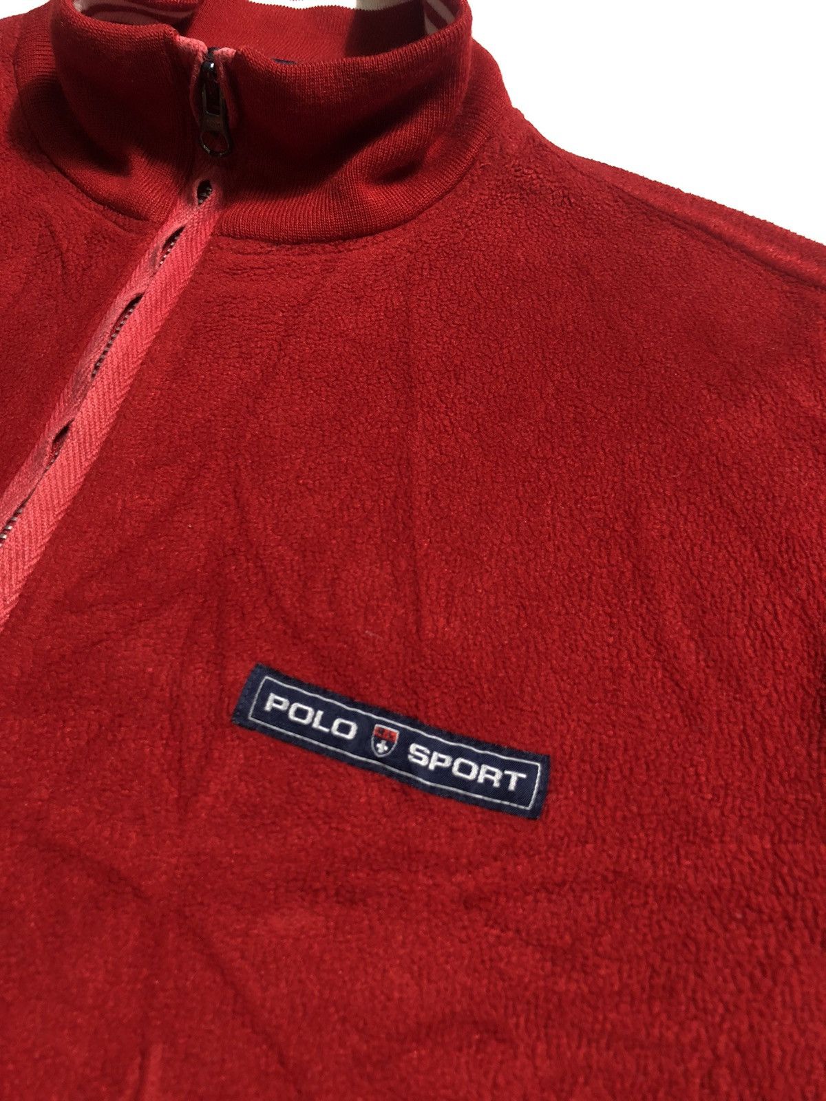 Polo Ralph Lauren Vintage Polo Sport Fleece Half Zip Jacket Size US M / EU 48-50 / 2 - 2 Thumbnail