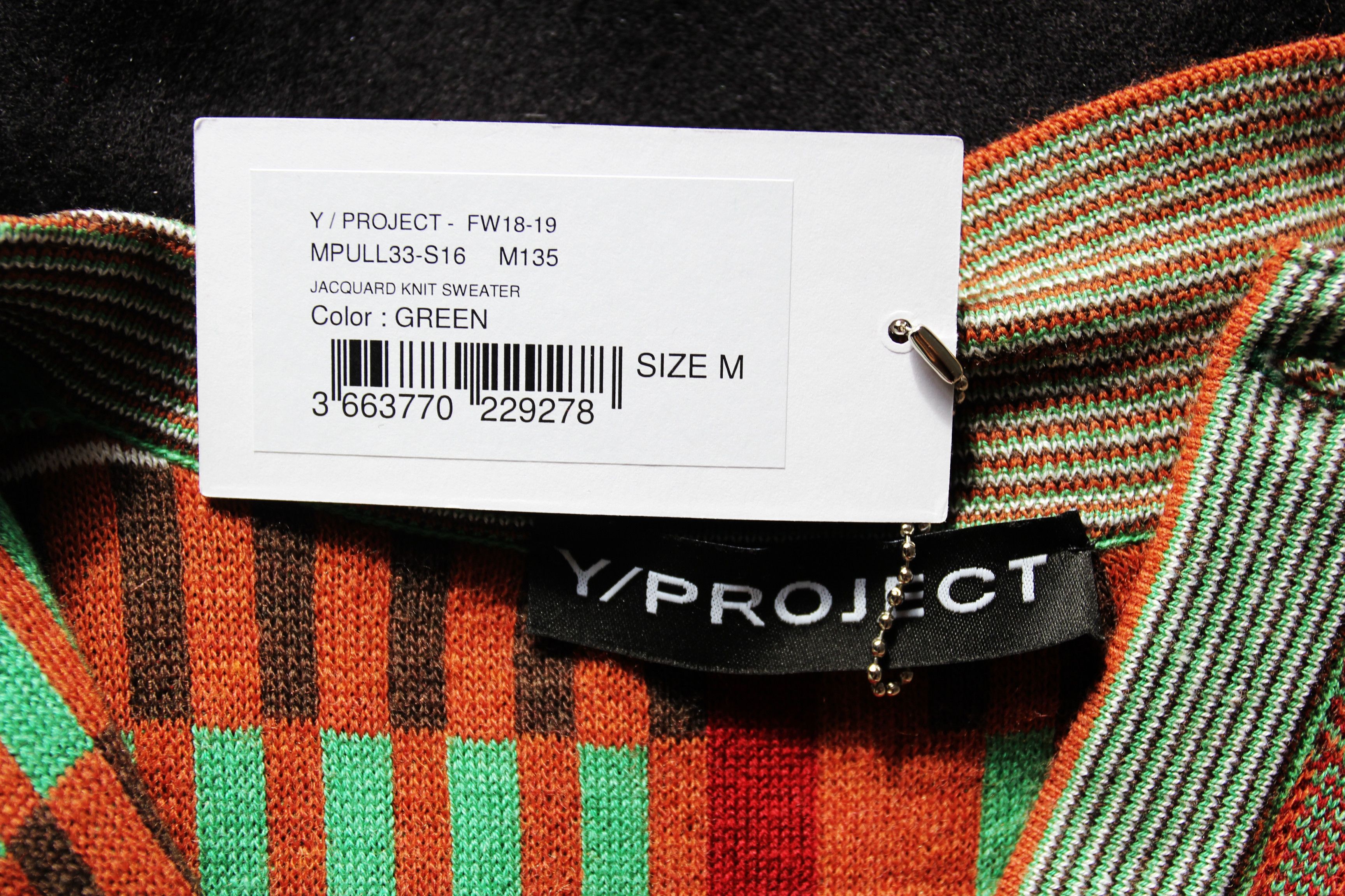 Y/Project BNWT SS19 Y/PROJECT RUNWAY LOOK 33 JACQUARD KNIT SWEATER M Size US M / EU 48-50 / 2 - 11 Thumbnail