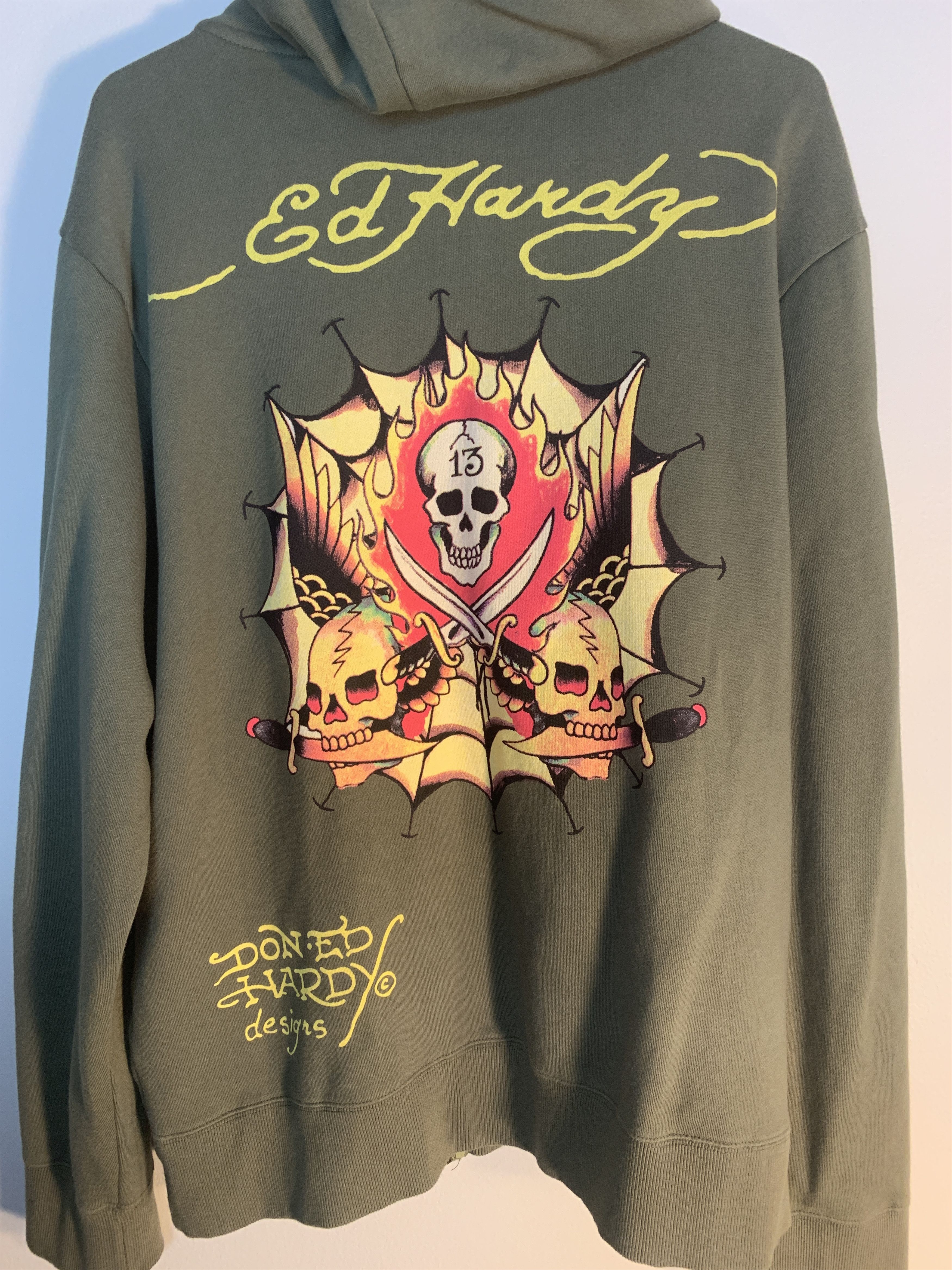 Ed Hardy ED HARDY OG HOODIE GREEN Size US XL / EU 56 / 4 - 1 Thumbnail