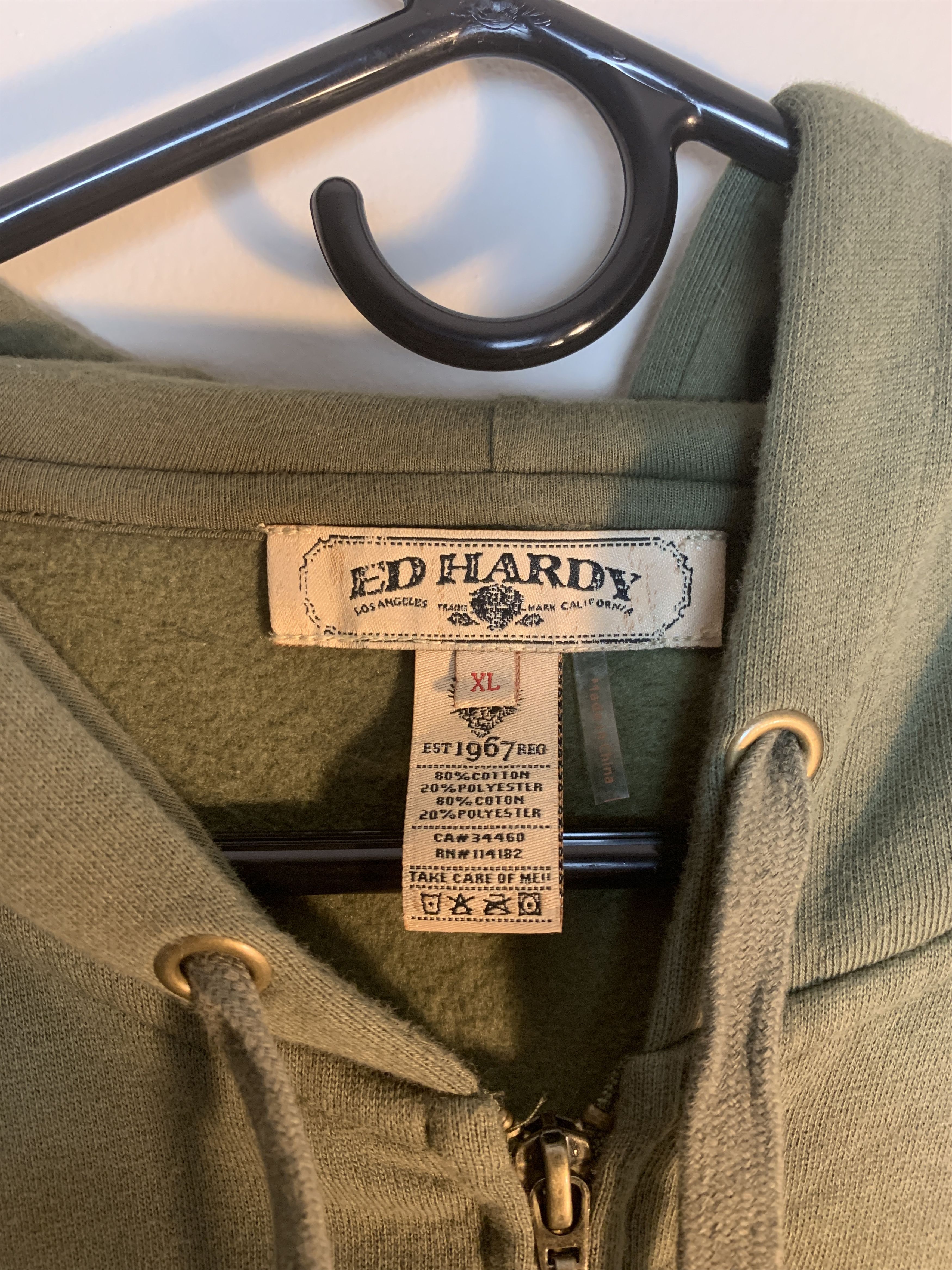 Ed Hardy ED HARDY OG HOODIE GREEN Size US XL / EU 56 / 4 - 3 Thumbnail