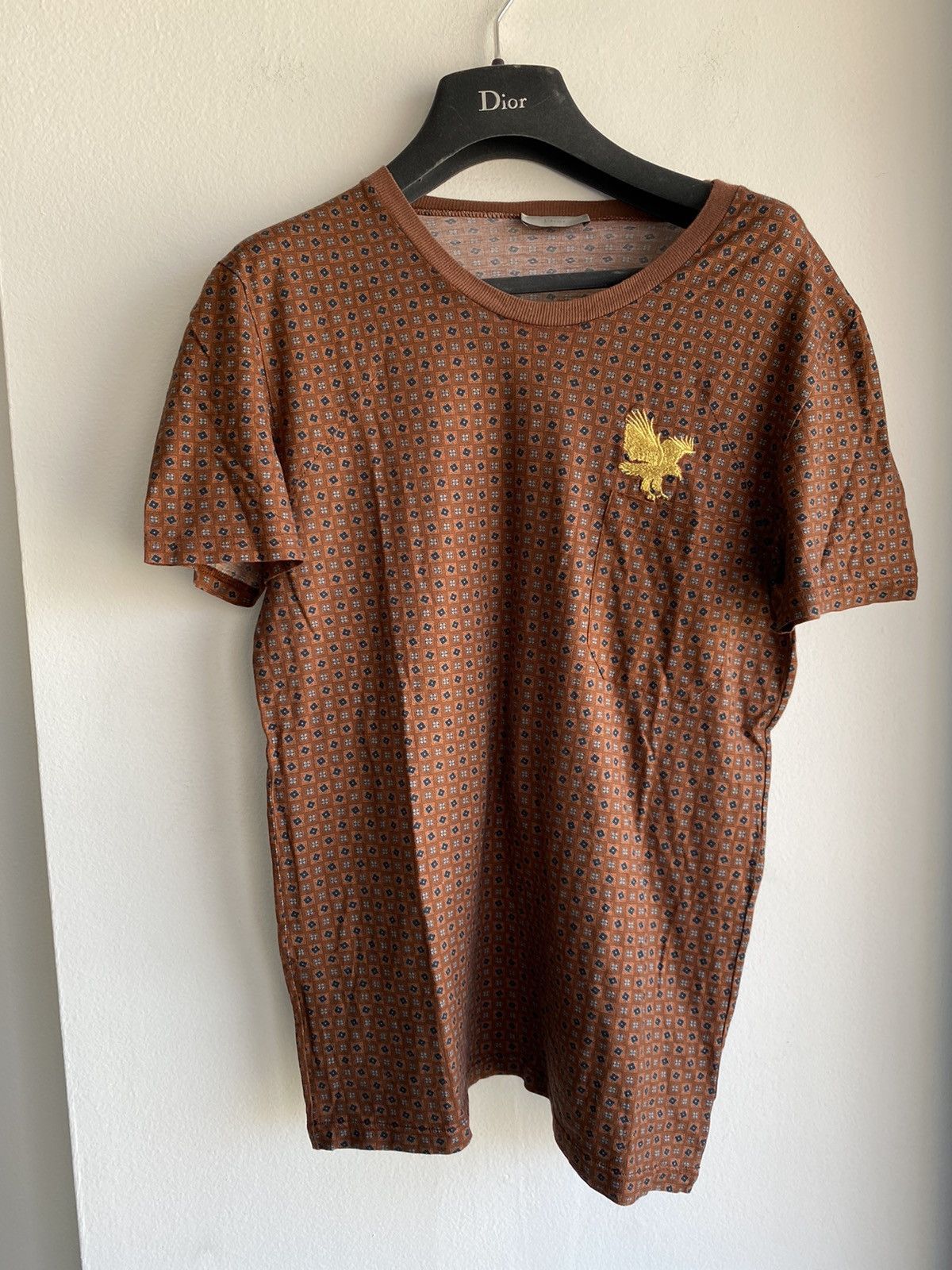 Dior × Hedi Slimane Dior Homme 05 Hedi Gold Eagle Shirt S RARE