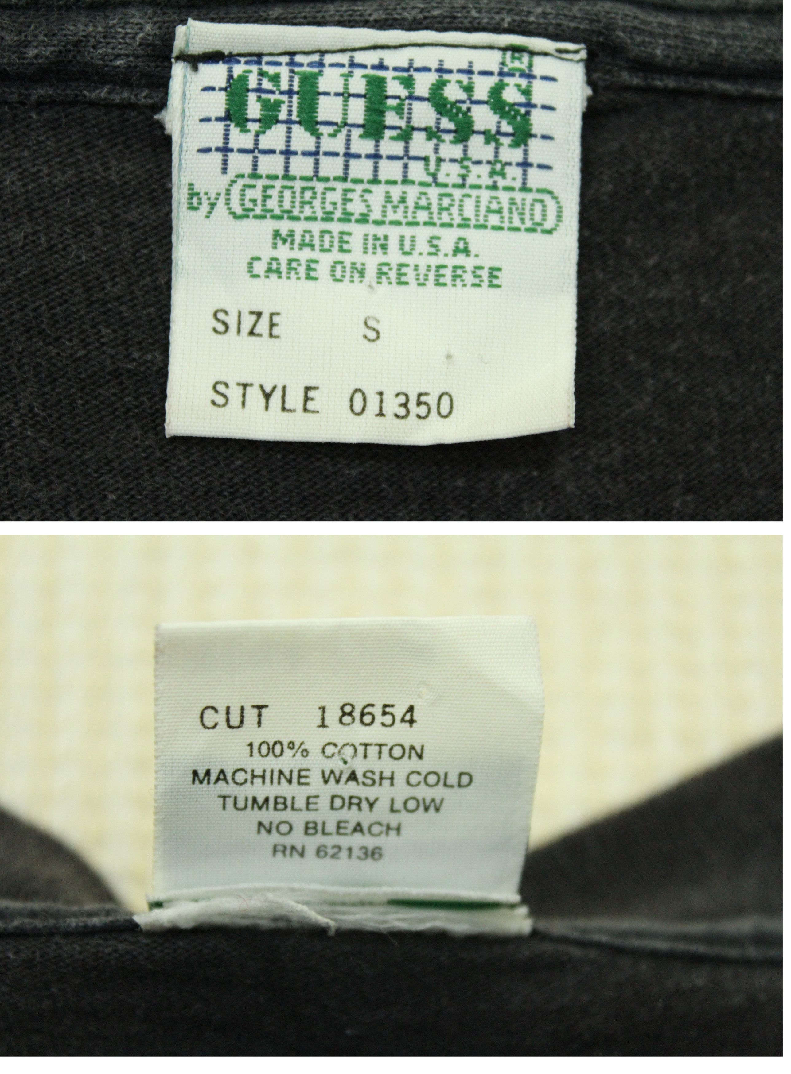 Guess Vintage GUESS USA T Shirt Single Stitch Faded Distressed Size US S / EU 44-46 / 1 - 11 Thumbnail