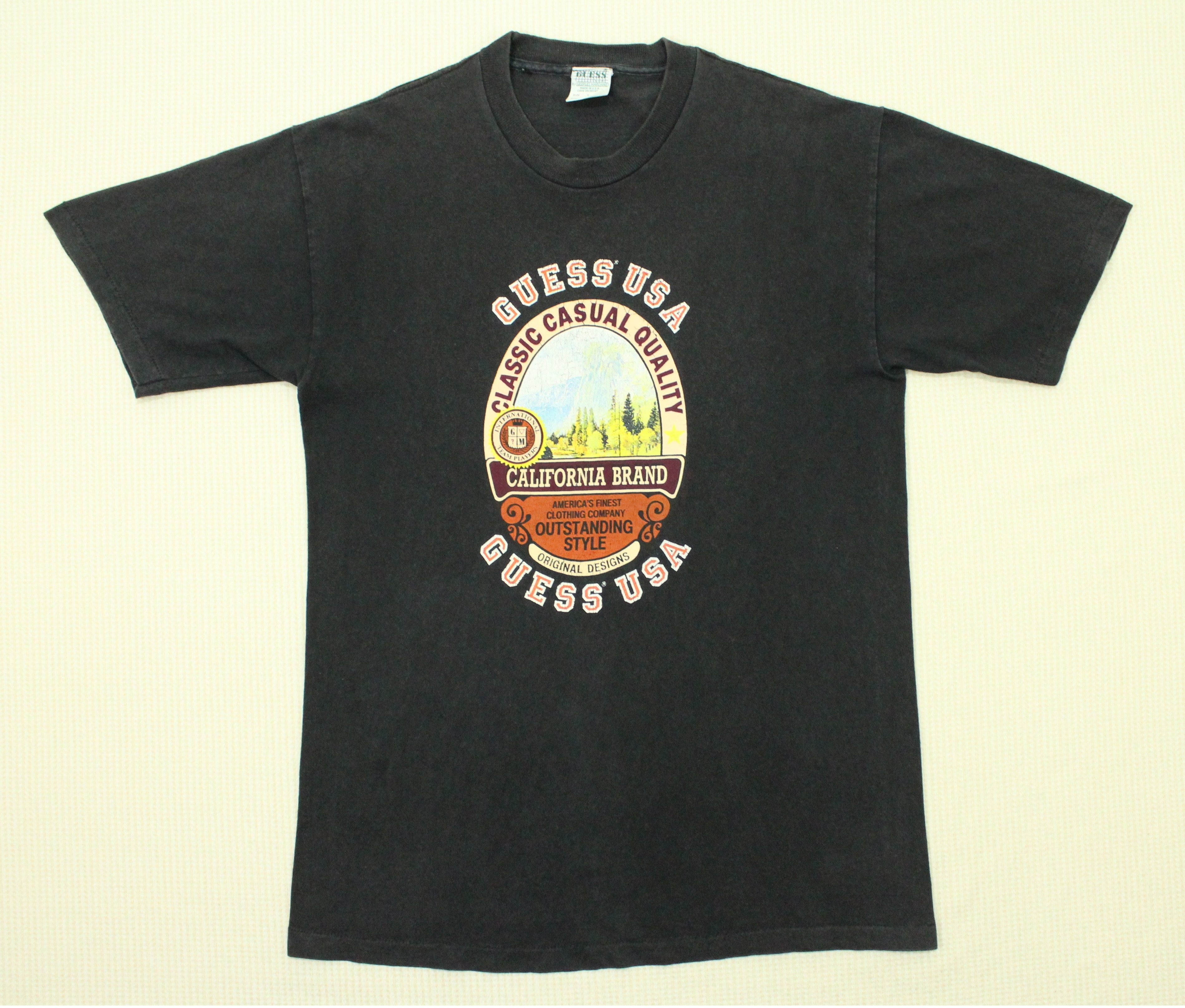 Guess Vintage GUESS USA T Shirt Single Stitch Faded Distressed Size US S / EU 44-46 / 1 - 3 Thumbnail