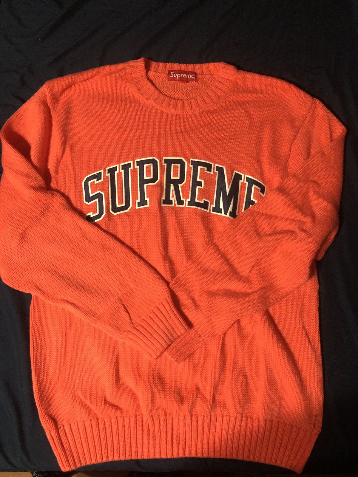 Supreme Tackle Twill Sweater medium | Grailed