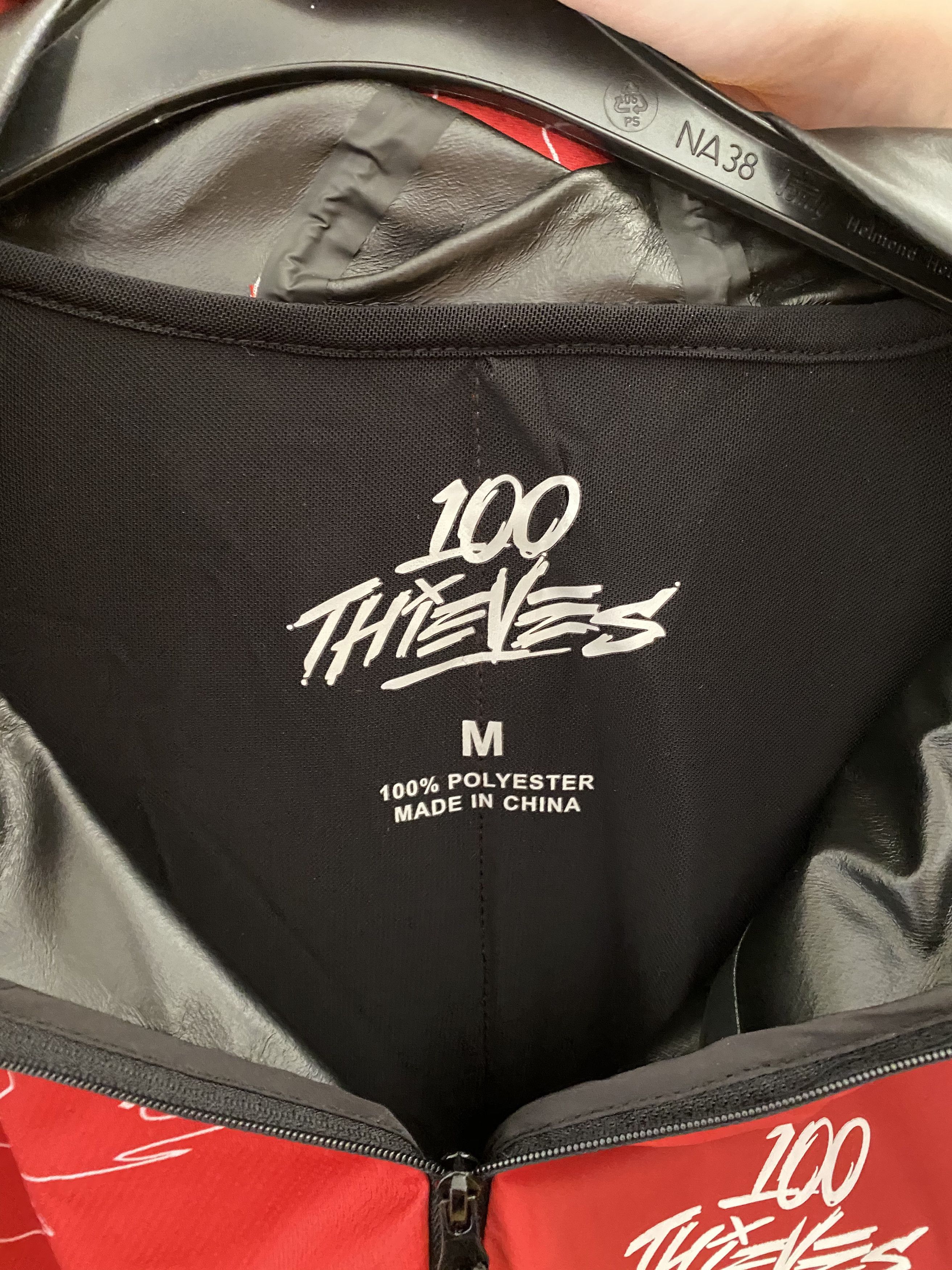 100 Thieves Geography Anorak Red/Black