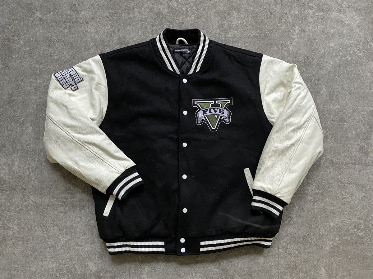 Rockstar Games GTA V leather jacket. Rockstar made. CRAZY RARE. Size US L / EU 52-54 / 3 - 1 Thumbnail