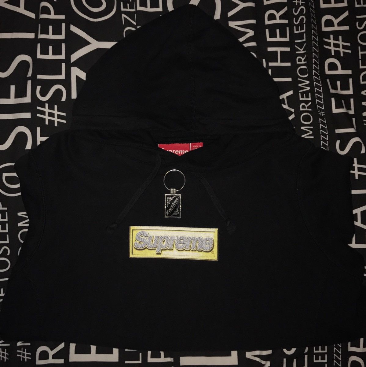 Supreme Supreme Bling Box Logo Hoodie Black hooded sweatshirt SS13 | Grailed