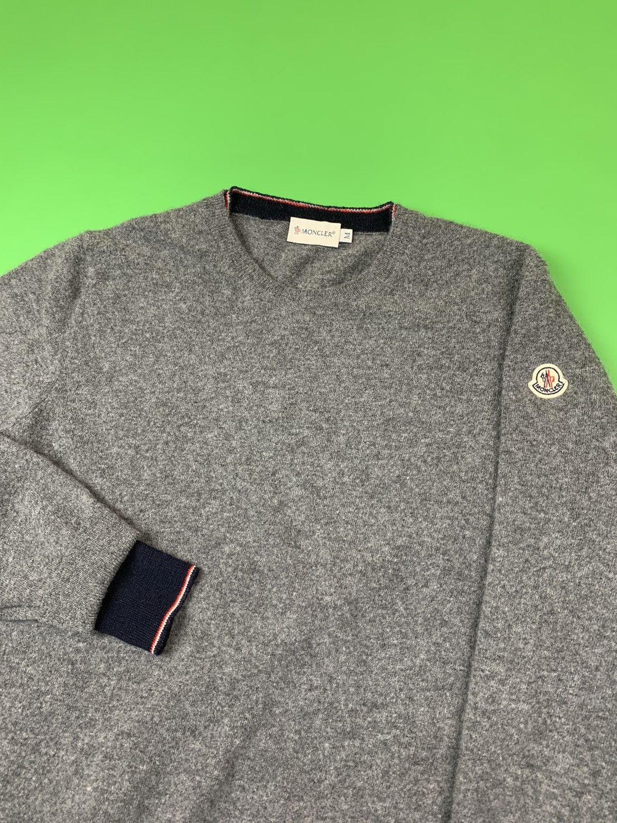 Moncler Moncler Wool Knitted Round Neck Sweater Size US S / EU 44-46 / 1 - 2 Thumbnail