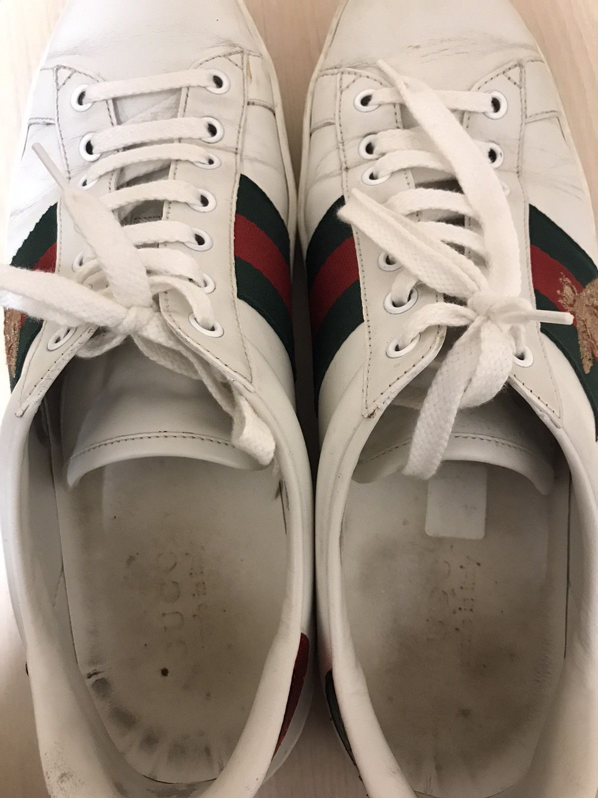 Gucci Gucci Ace Sneakers With Bee Embroidery Size US 9.5 / EU 42-43 - 7 Thumbnail