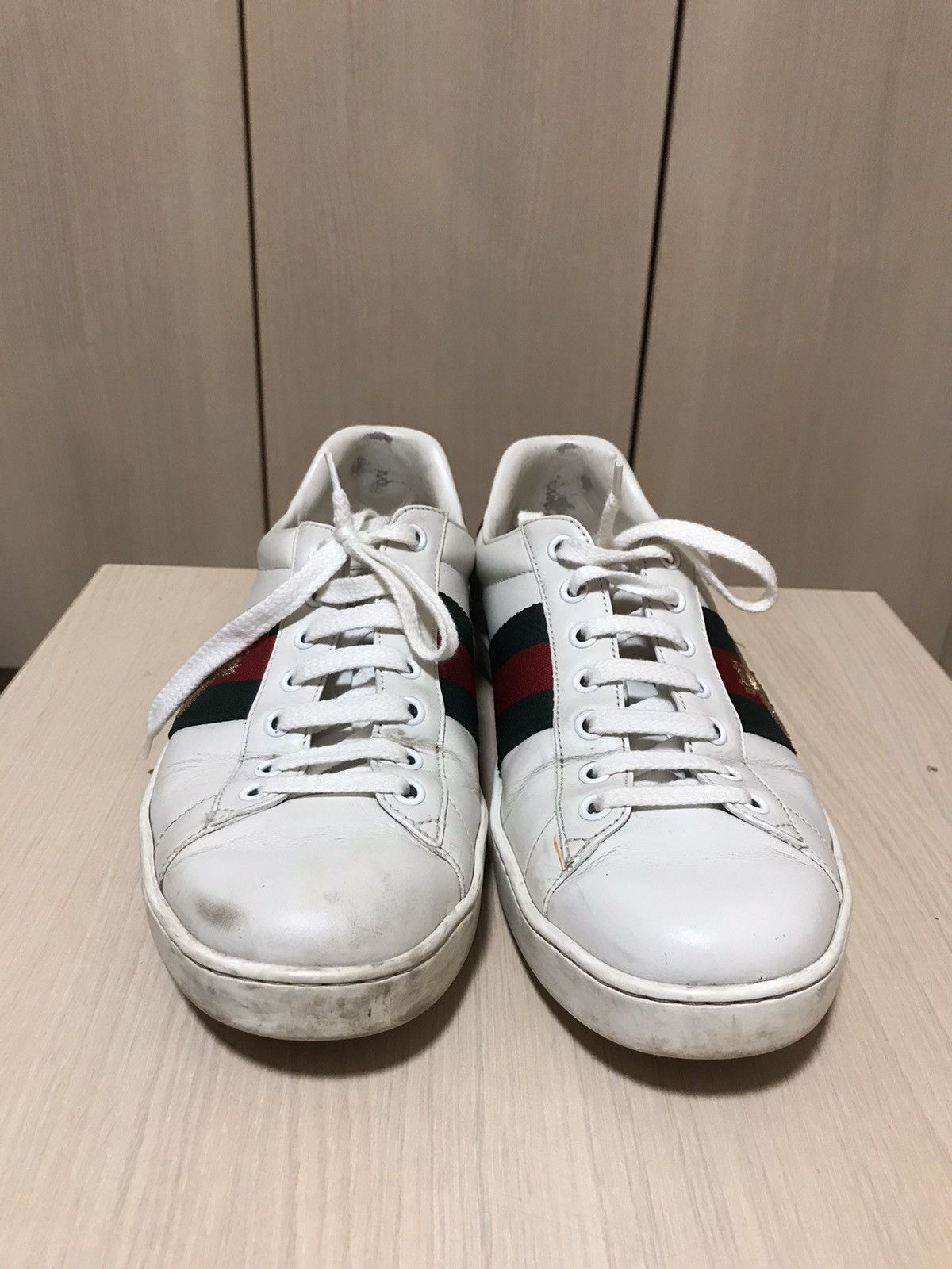 Gucci Gucci Ace Sneakers With Bee Embroidery Size US 9.5 / EU 42-43 - 6 Thumbnail
