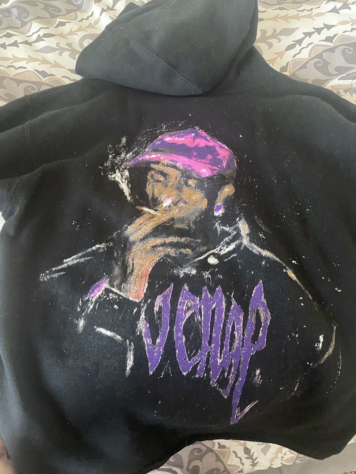 Revenge Ski Mask The Slump God Purple Black Hoodie outlet Size X-Large XL.