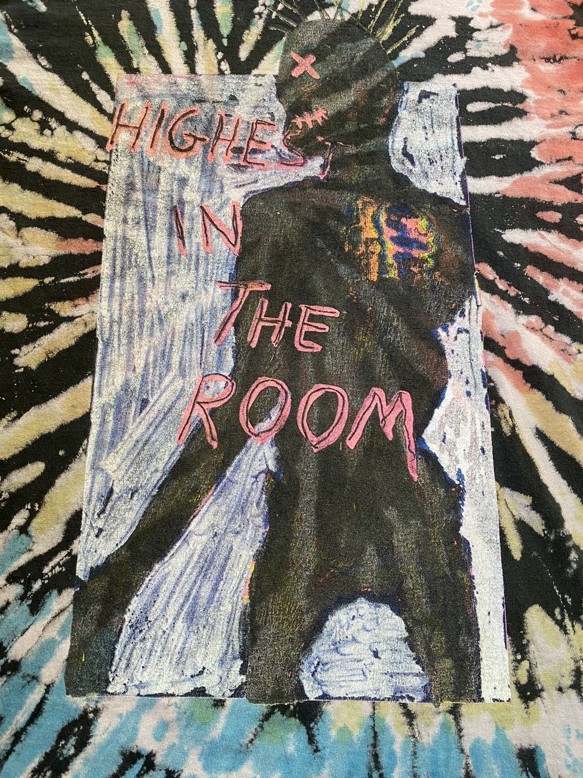Travis Scott Highest in the Room Tie Dye Tee Size US XL / EU 56 / 4 - 4 Thumbnail
