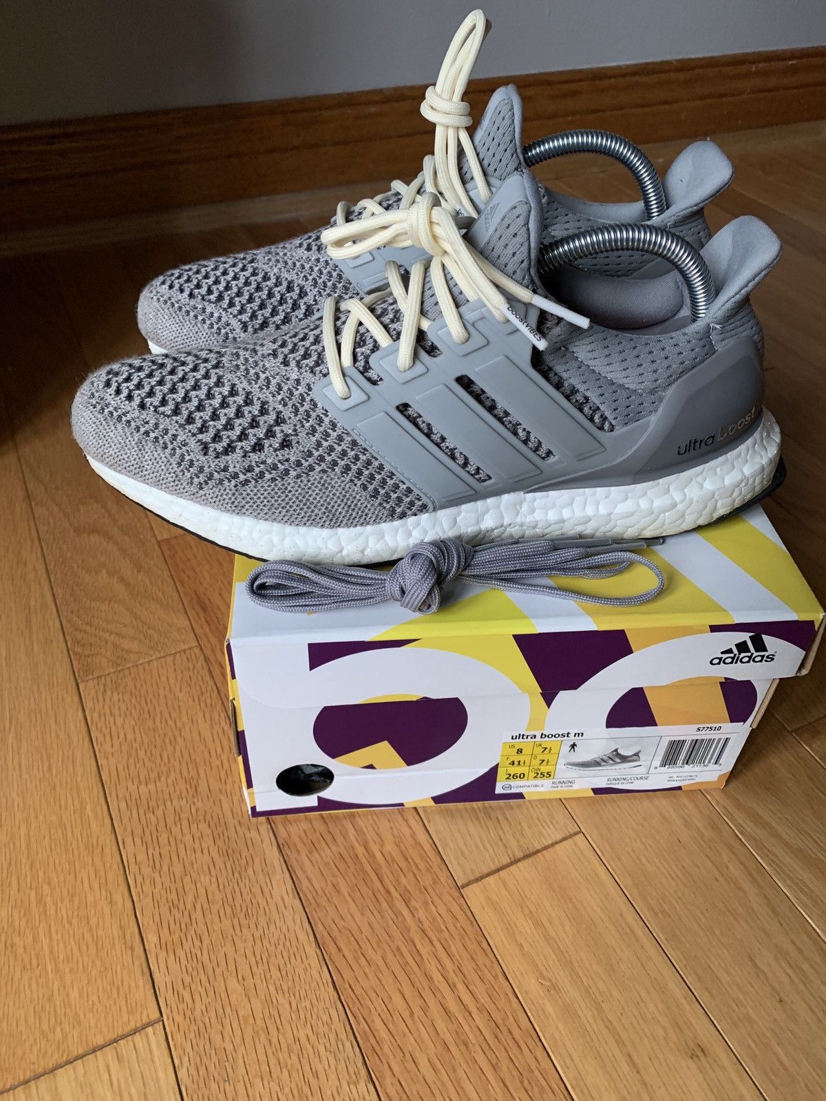 Adidas Adidas UltraBoost 1.0 Wool Grey 2015 Size US 8 / EU 41 - 1 Thumbnail