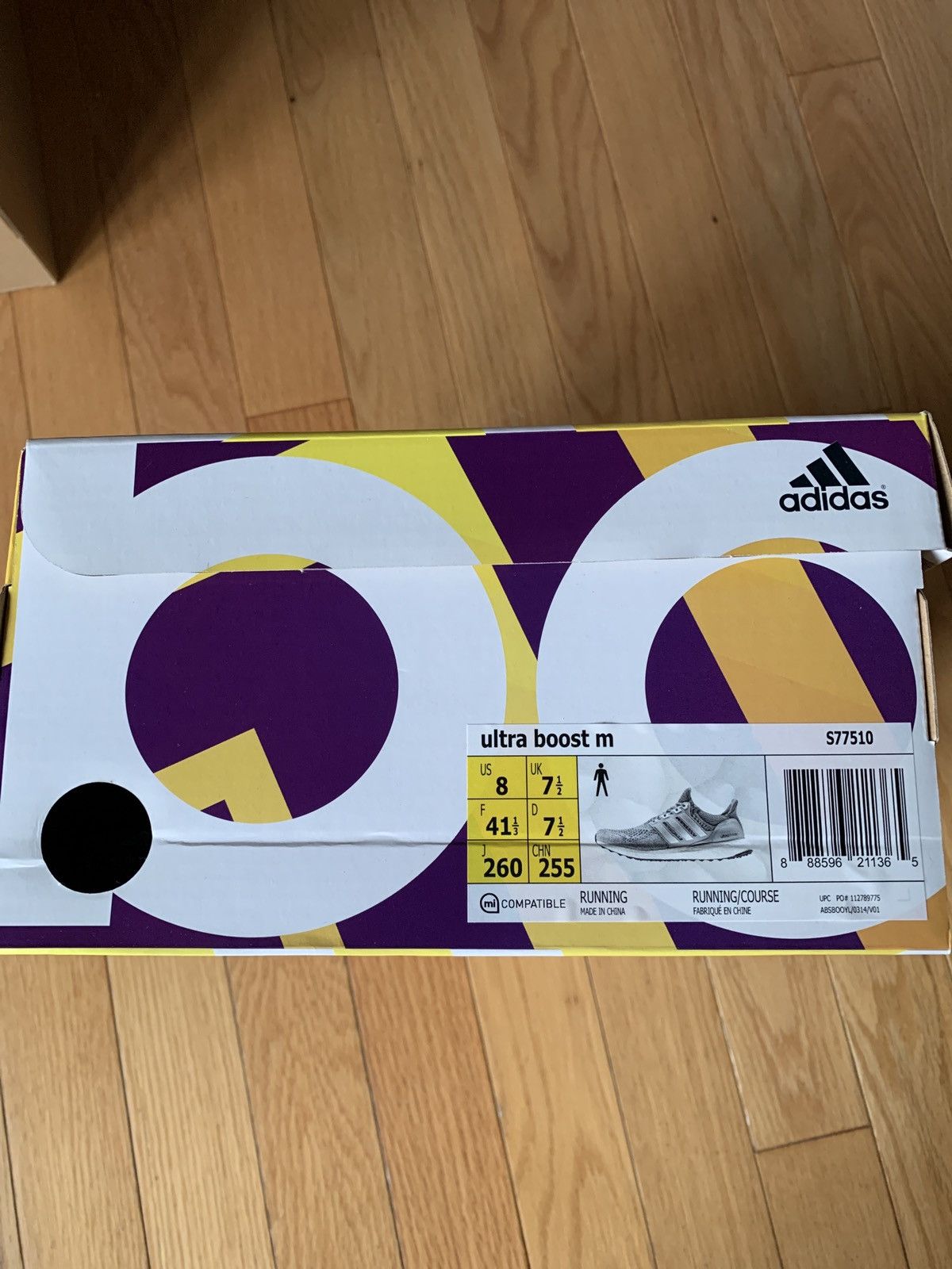 Adidas Adidas UltraBoost 1.0 Wool Grey 2015 Size US 8 / EU 41 - 7 Thumbnail