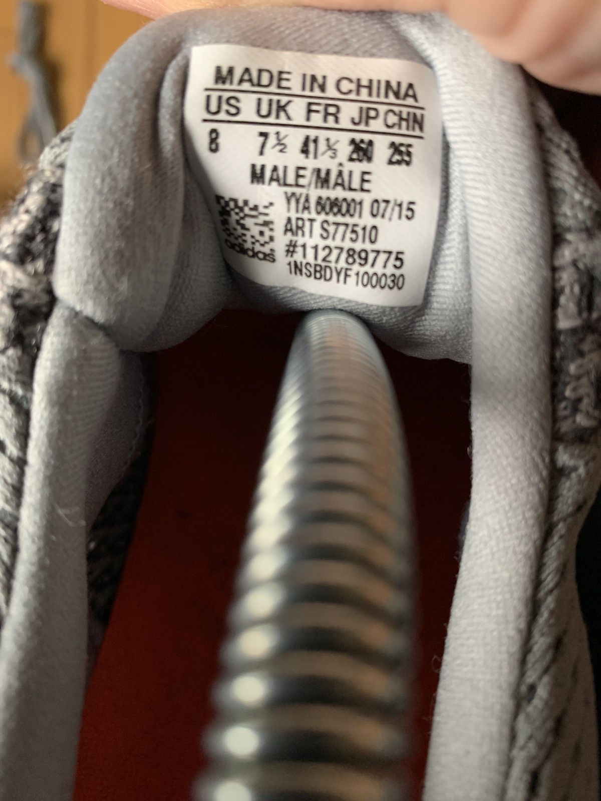 Adidas Adidas UltraBoost 1.0 Wool Grey 2015 Size US 8 / EU 41 - 8 Thumbnail
