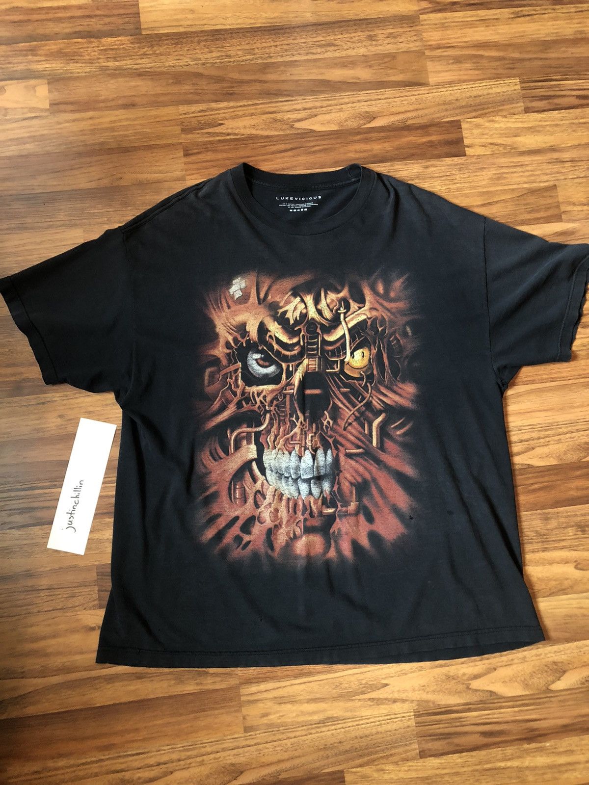Luke Vicious One of One Luke Vicious Kids See Ghosts Tee Size XL 