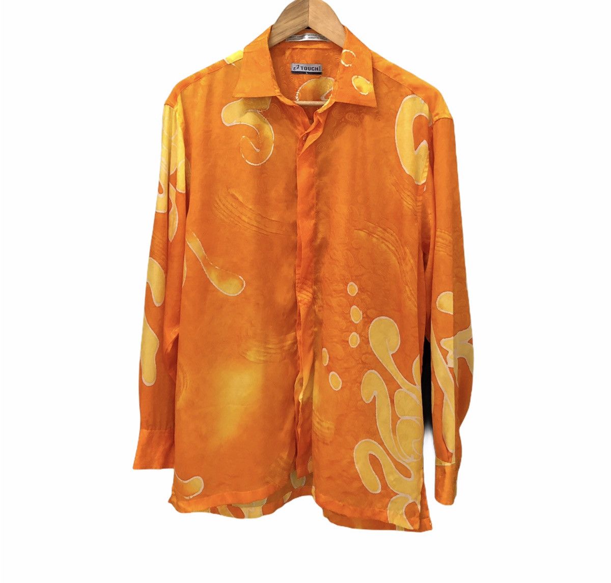 Vintage Vintage Hawaiian Orange Ls Shirt Size Large Size US L / EU 52-54 / 3 - 4 Thumbnail