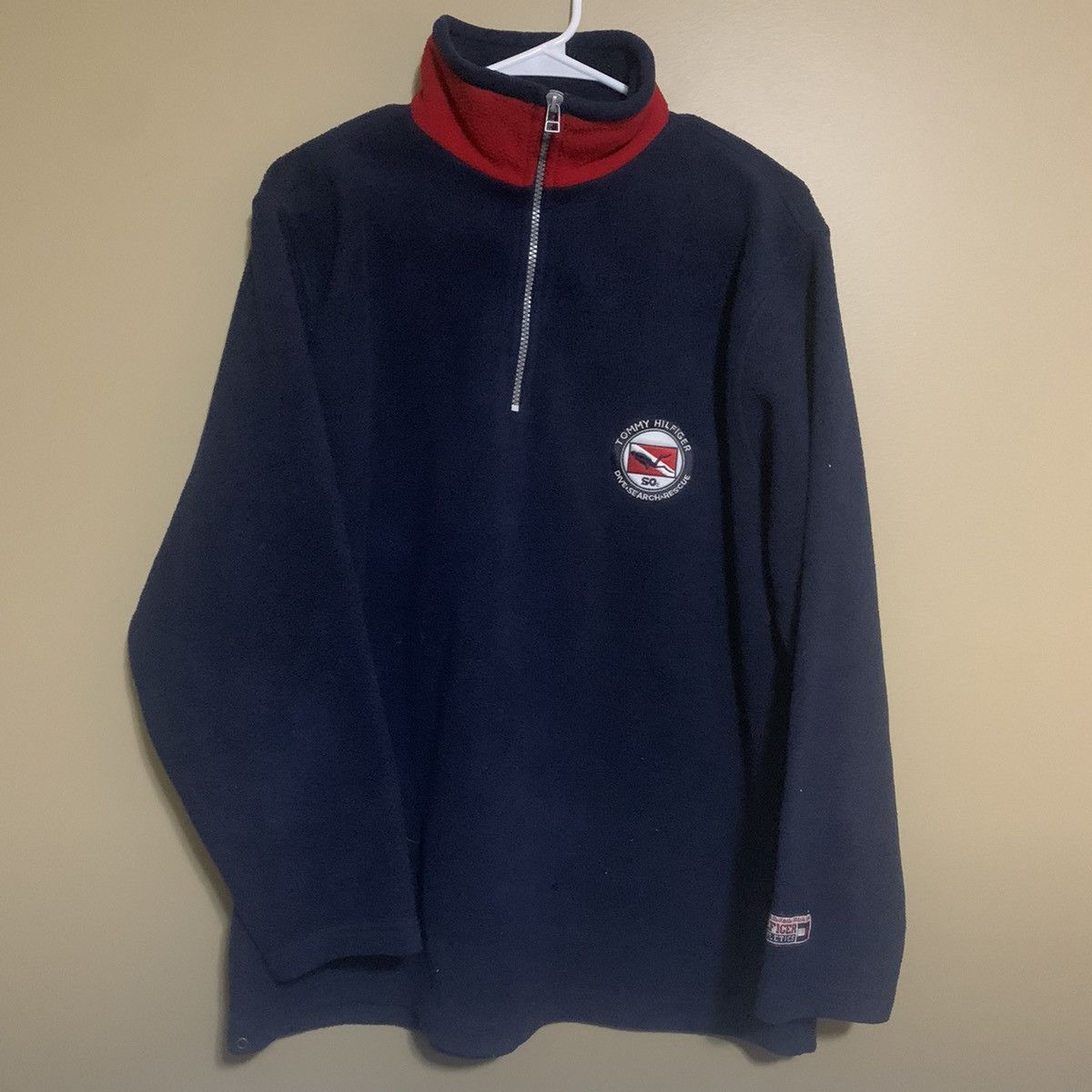 Vintage Tommy Hilfiger Dive Search and Rescue Rare Fleece Zip Up | Grailed