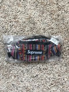 Supreme Woven Stripe Waist Bag Multicolor | Grailed