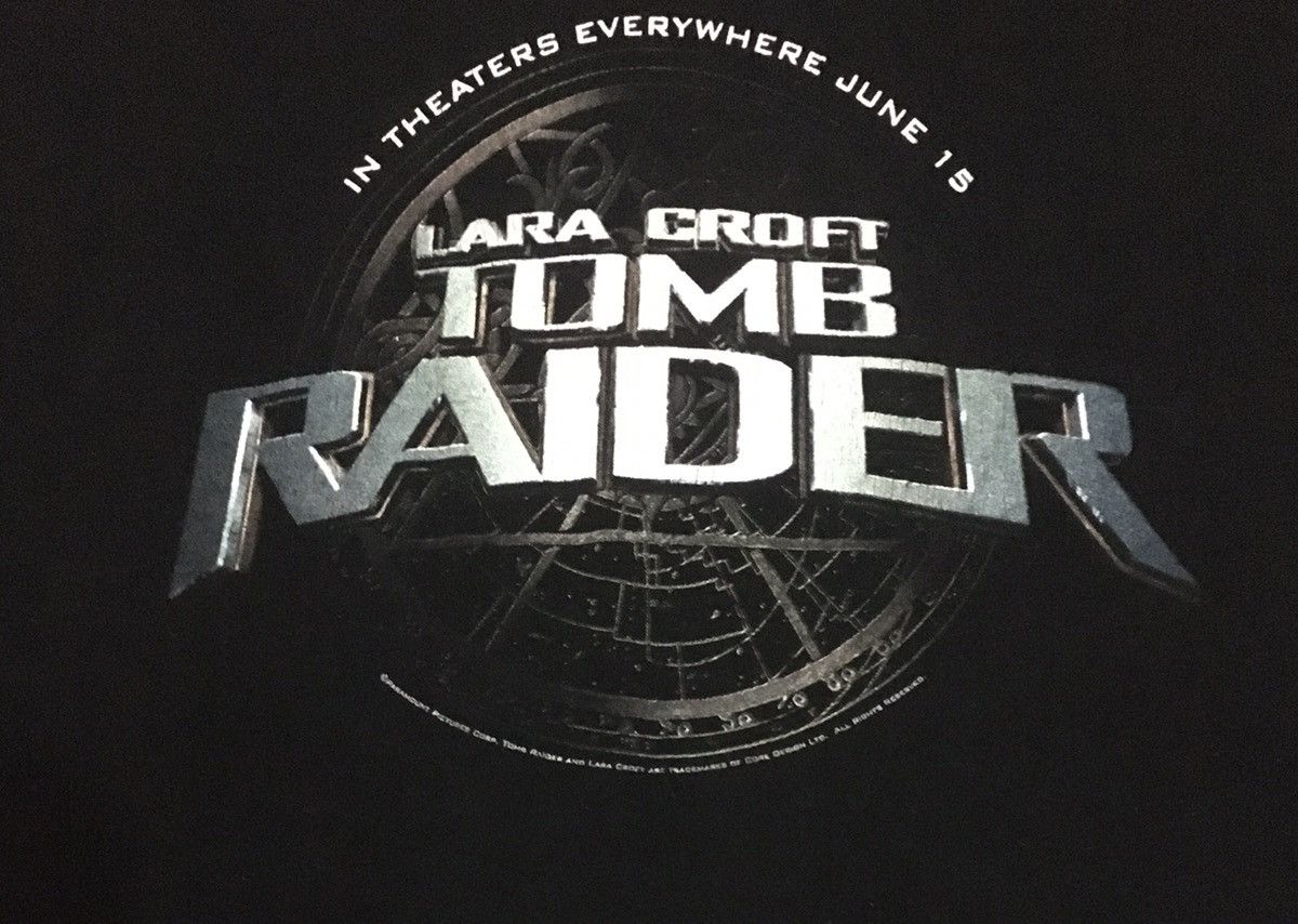 Vintage Vtg Movie Tomb Raider Lara Croft Angelina Jolie T-shirt 2001 Size US XL / EU 56 / 4 - 3 Thumbnail
