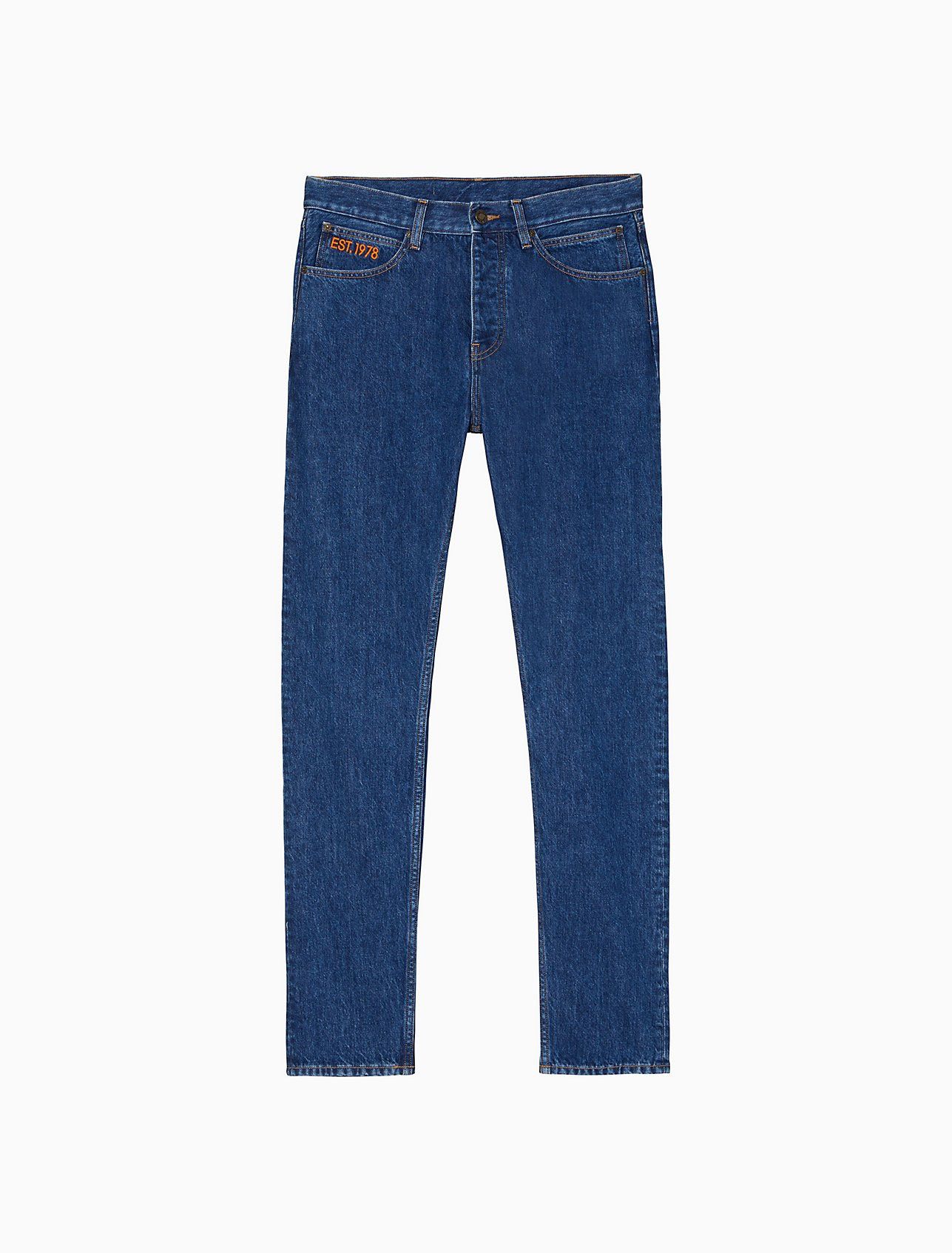 Calvin Klein 205W39NYC EST. 1978 Narrow Leg Apollo Blue Jeans Size US 29 - 1 Thumbnail