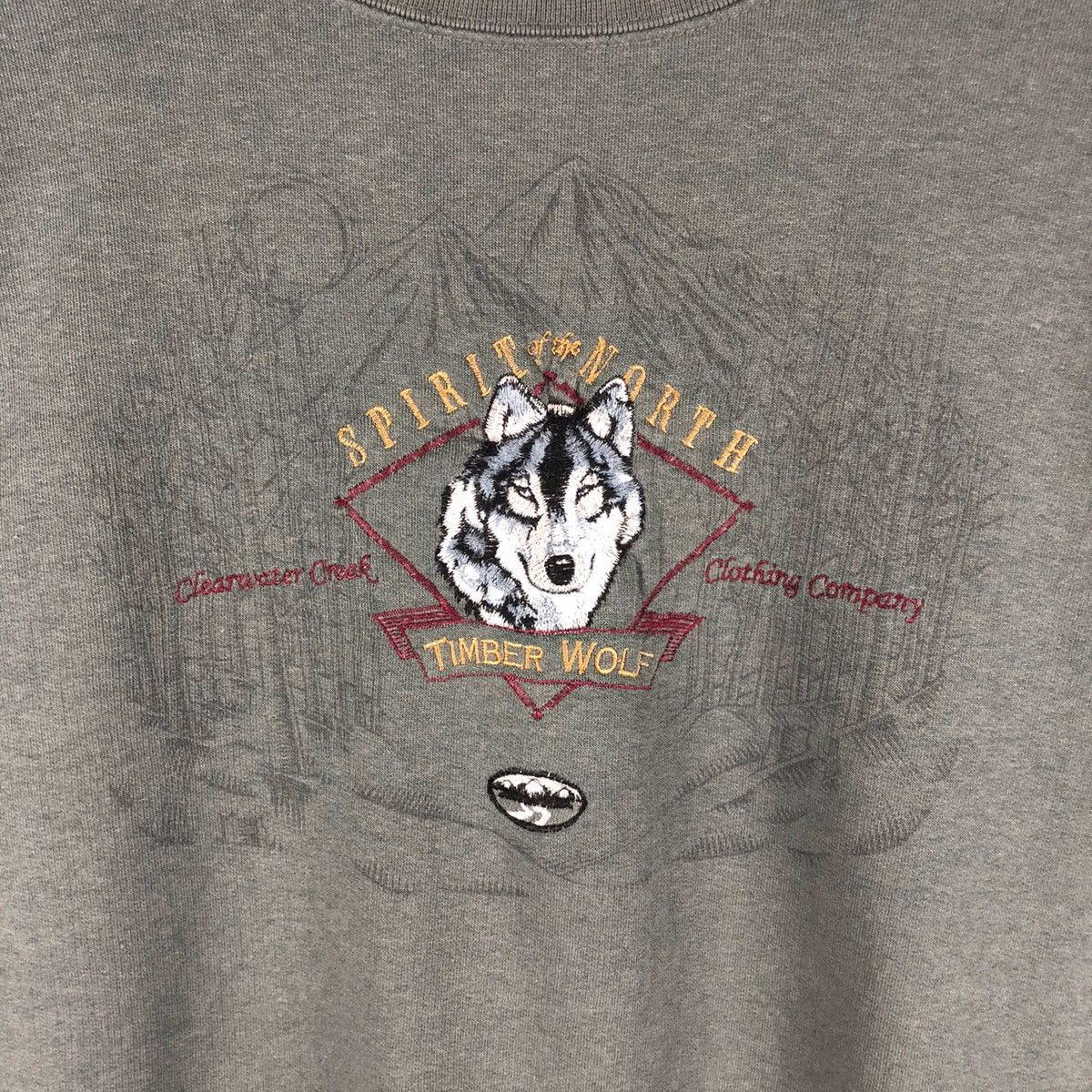 Vintage Vintage Clearwater Creak Timber Wolf Sweatshirt Embroidered Size US M / EU 48-50 / 2 - 4 Thumbnail