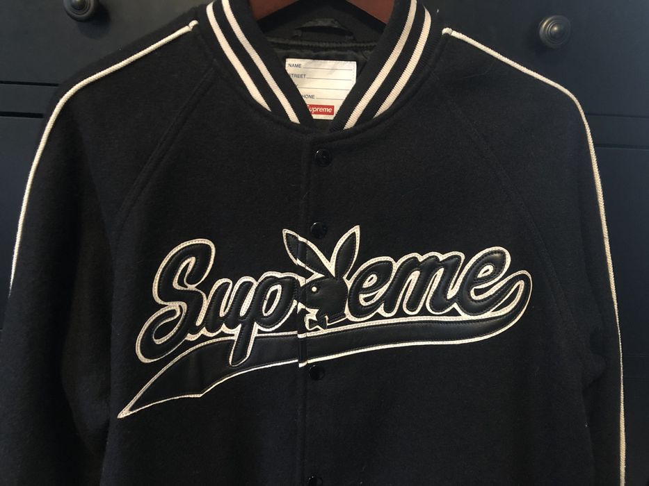 Supreme Playboy X Supreme Varsity Jacket | Grailed