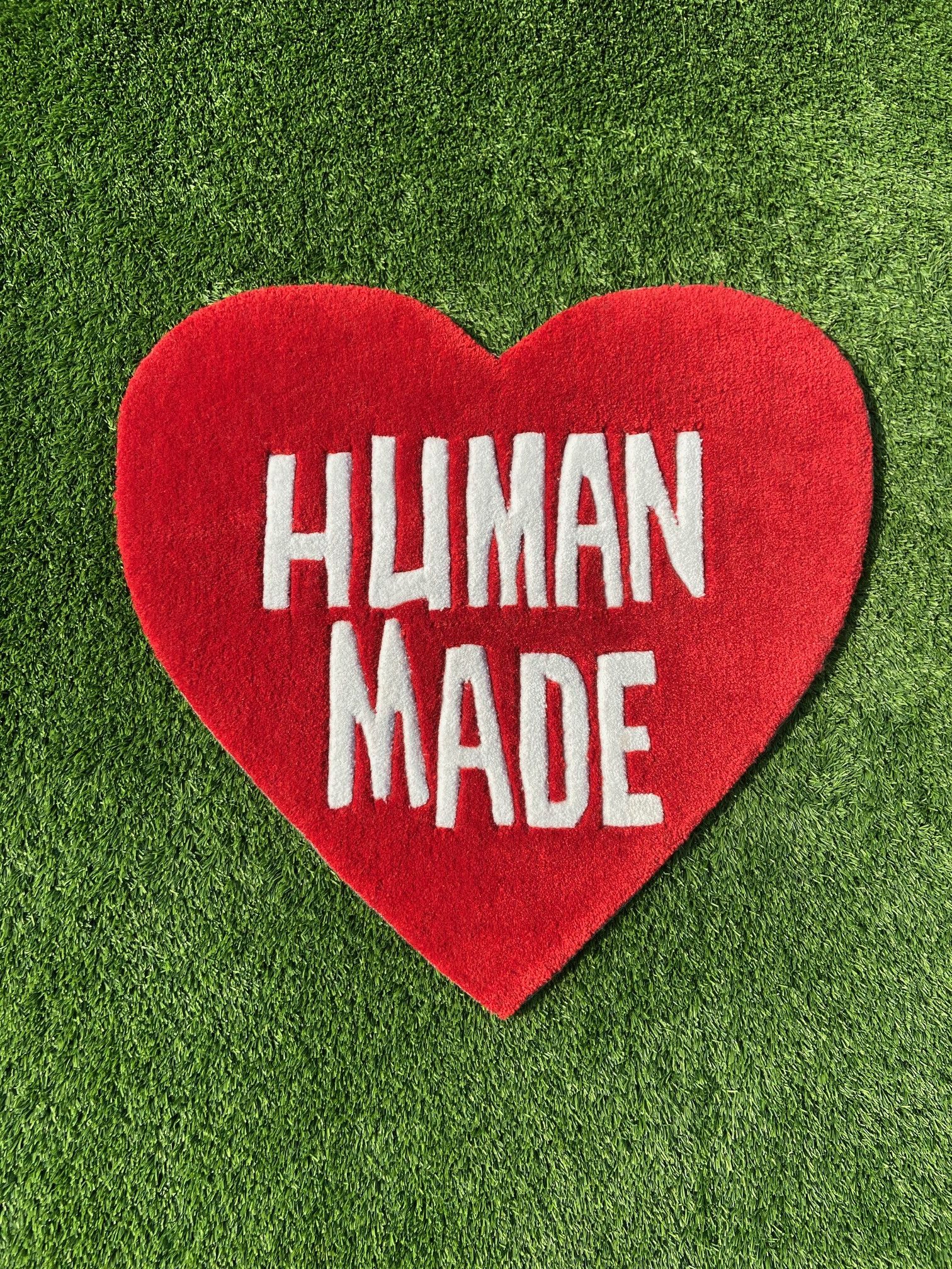 HUMAN MADE HEART RUG SMALL- BROWN/ F-