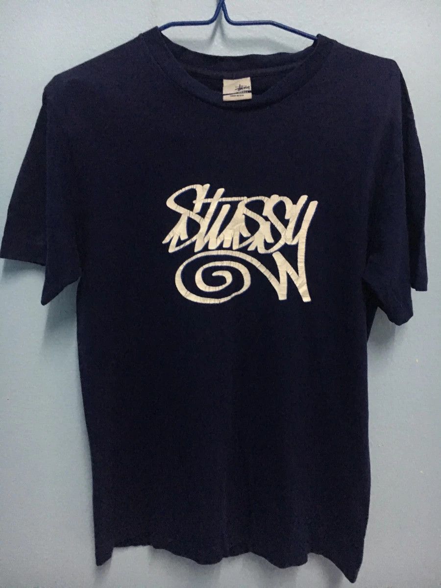 Vintage Stussy Big Logo Meds in USA T-shirt