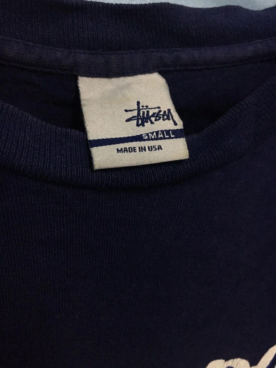 Stussy × Vintage Vintage Stussy Big Logo Meds in USA T-shirt Size US M / EU 48-50 / 2 - 2 Thumbnail