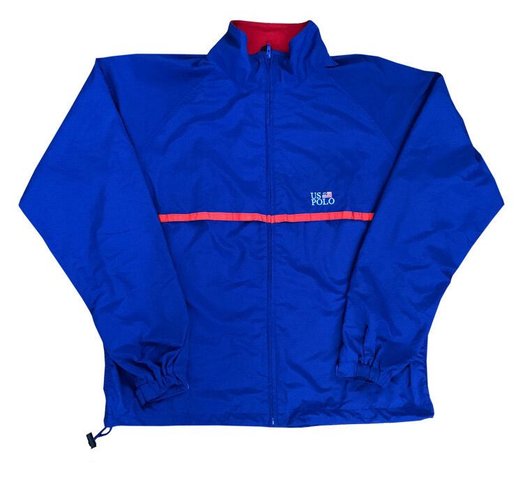 Vintage US Polo Ralph Lauren Blue Red 3M Windbreaker Outerwear